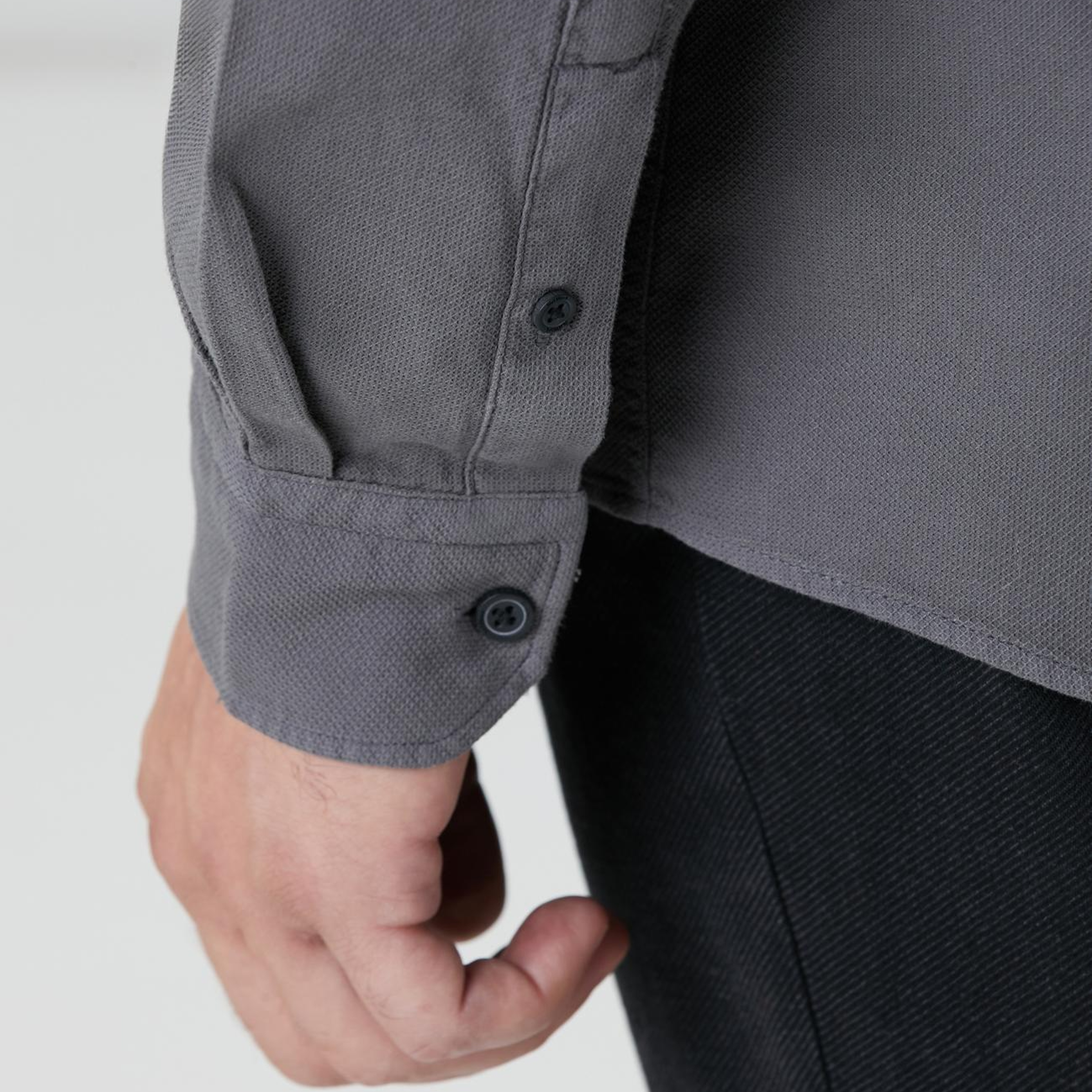 Network Erkek Antrasit Gömlek