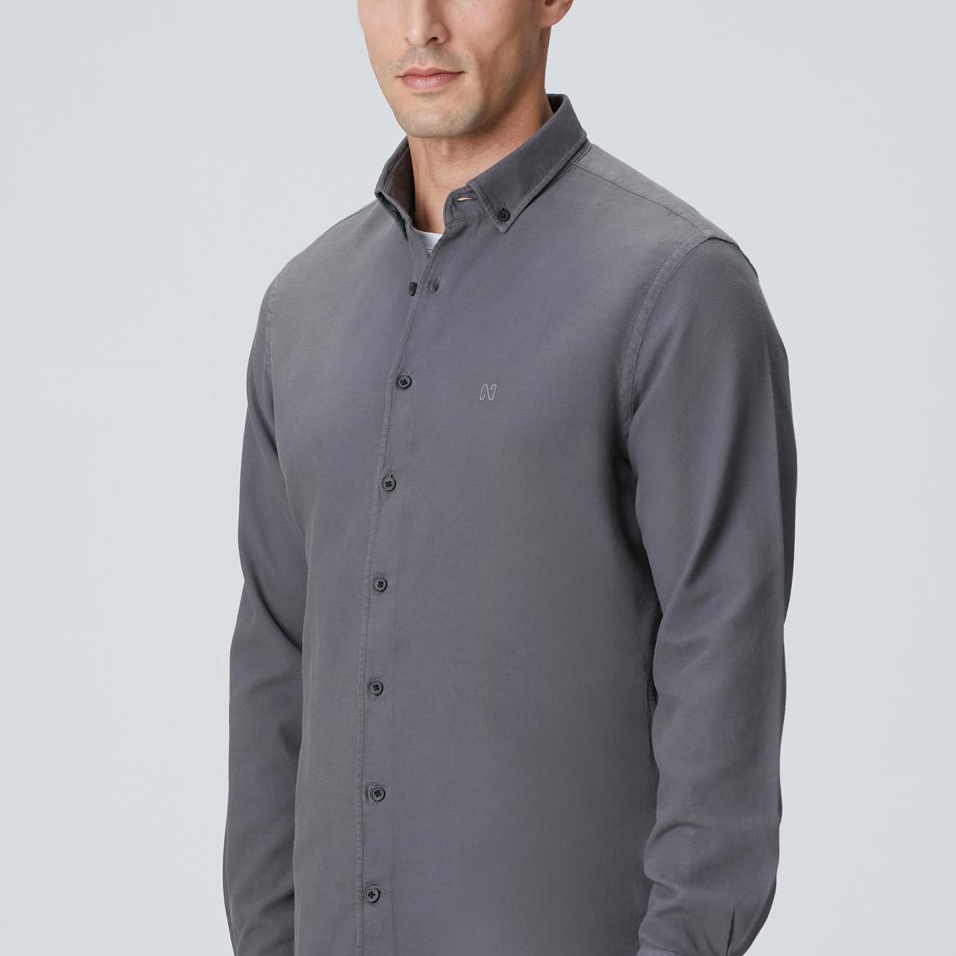 Network Erkek Antrasit Gömlek