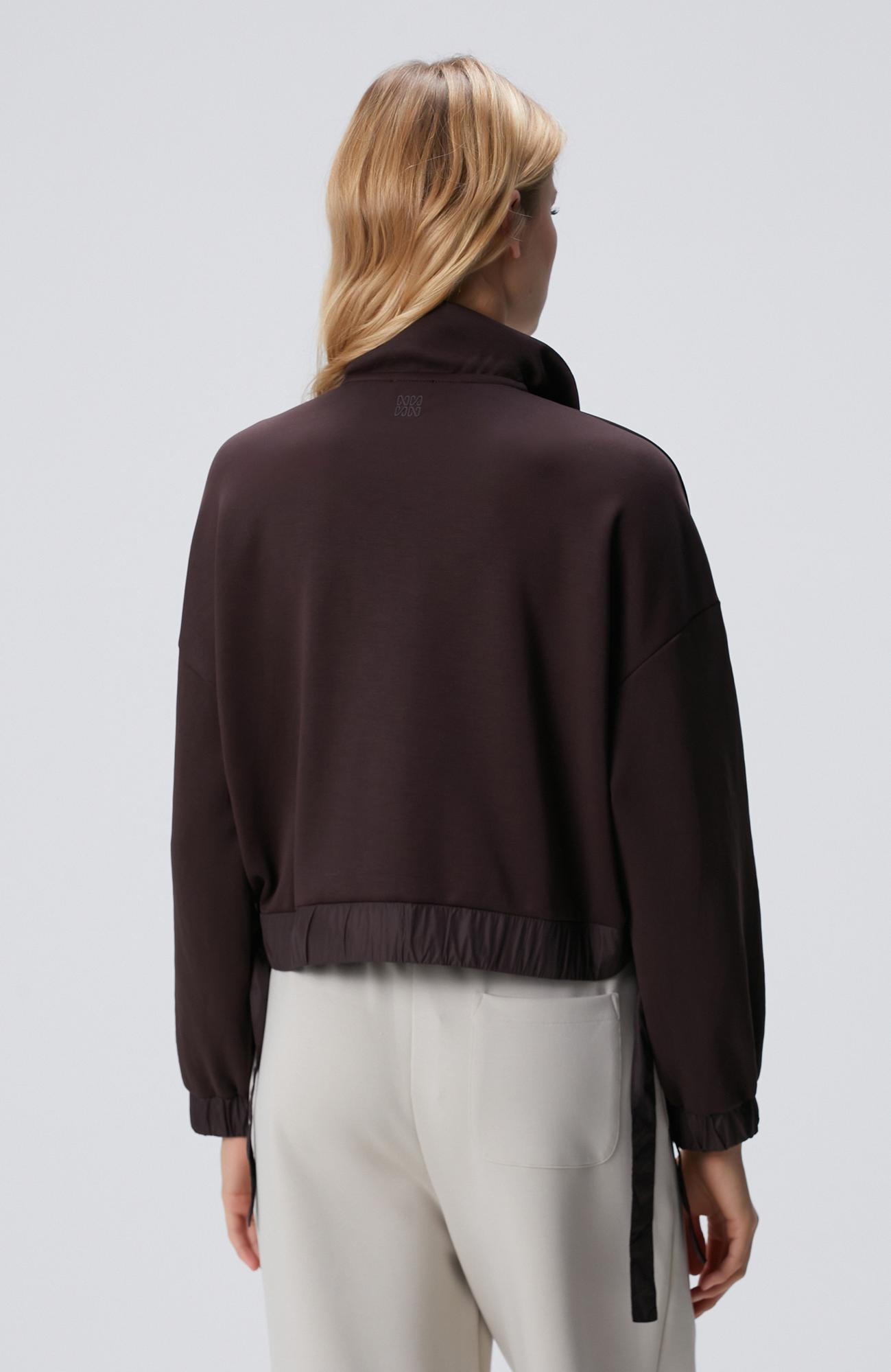 Network Kadın N-Tech Kahverengi Çıtçıt Detaylı Sweatshirt