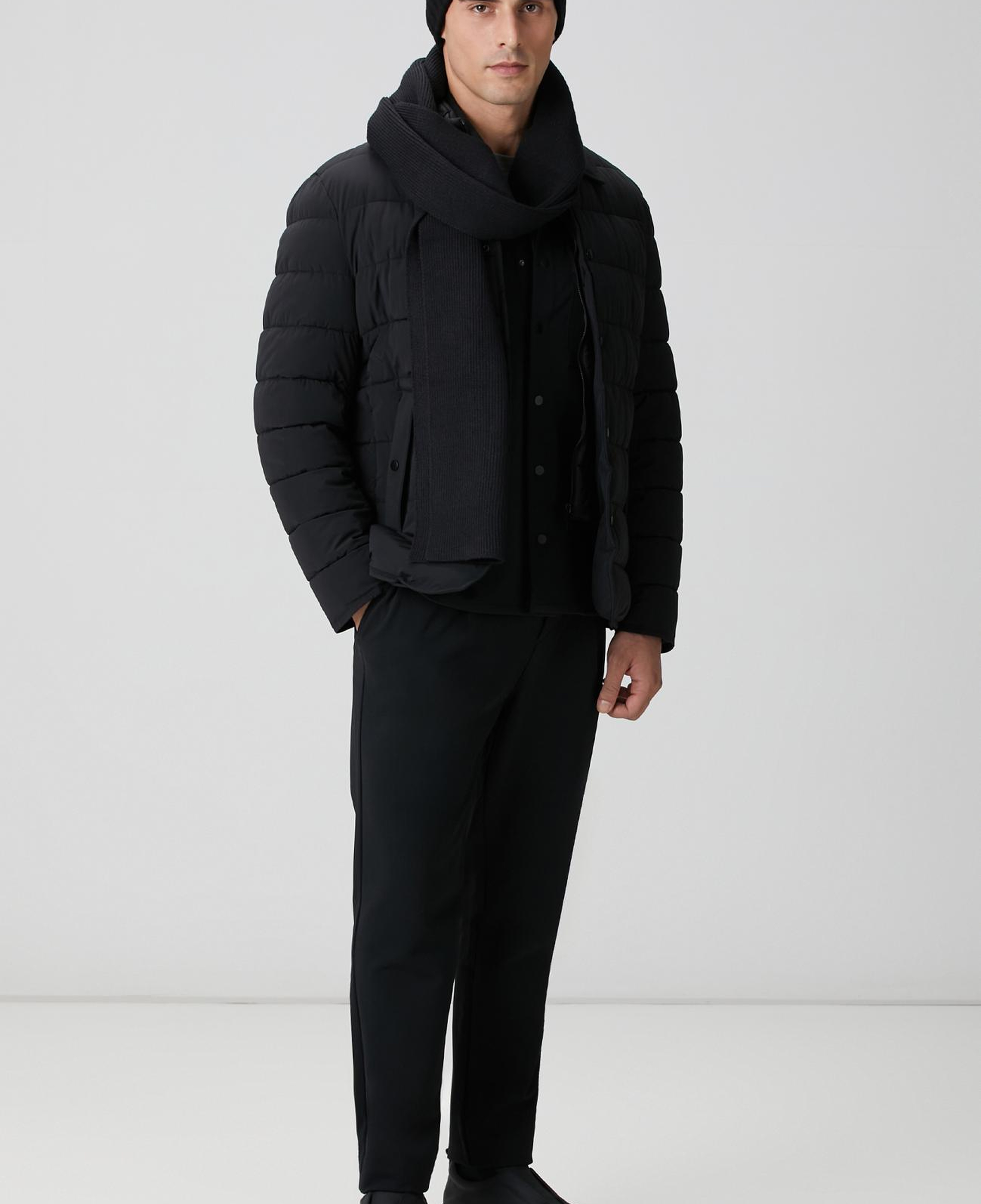 Network Erkek Siyah Dış Gömlek