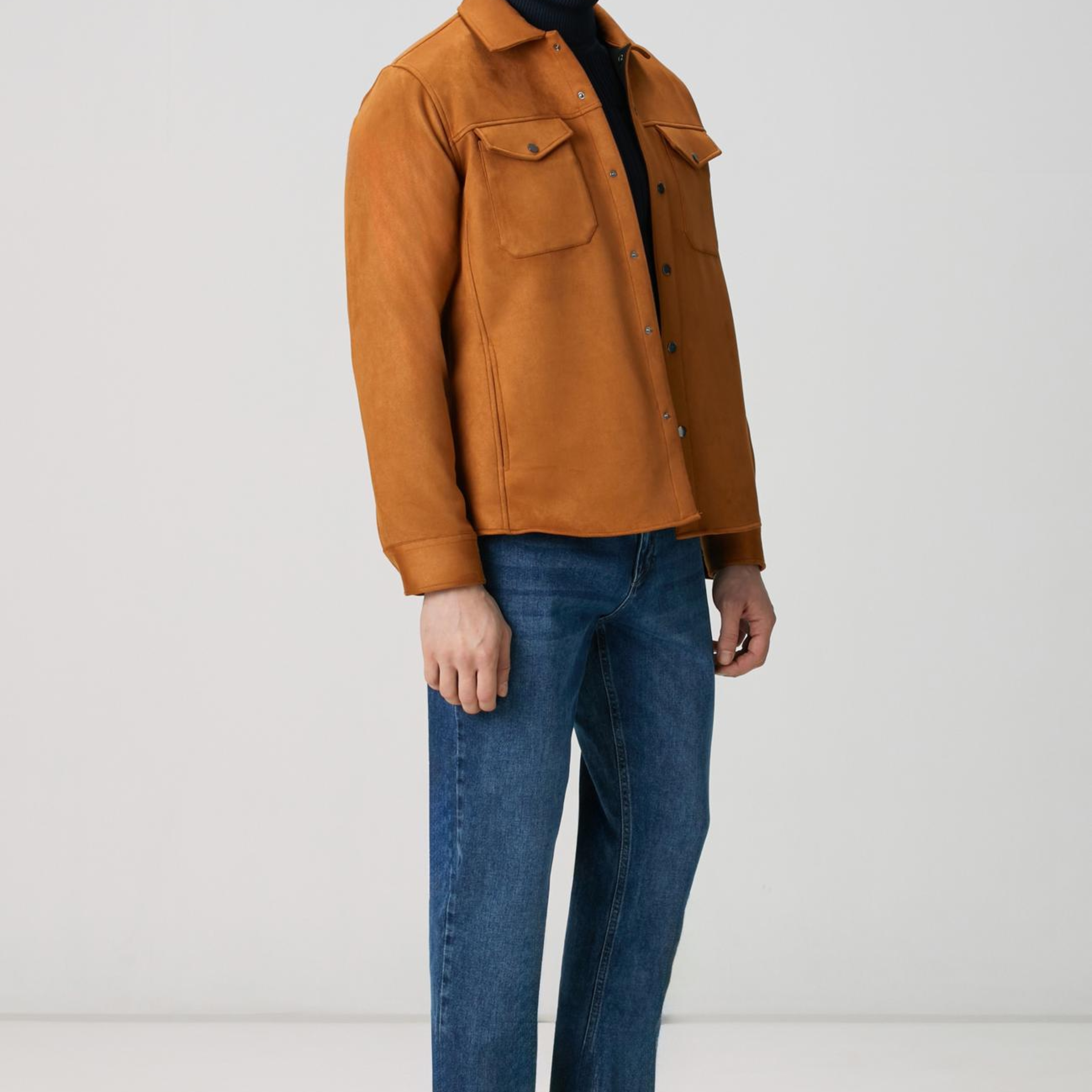 Network Erkek Camel Dış Gömlek