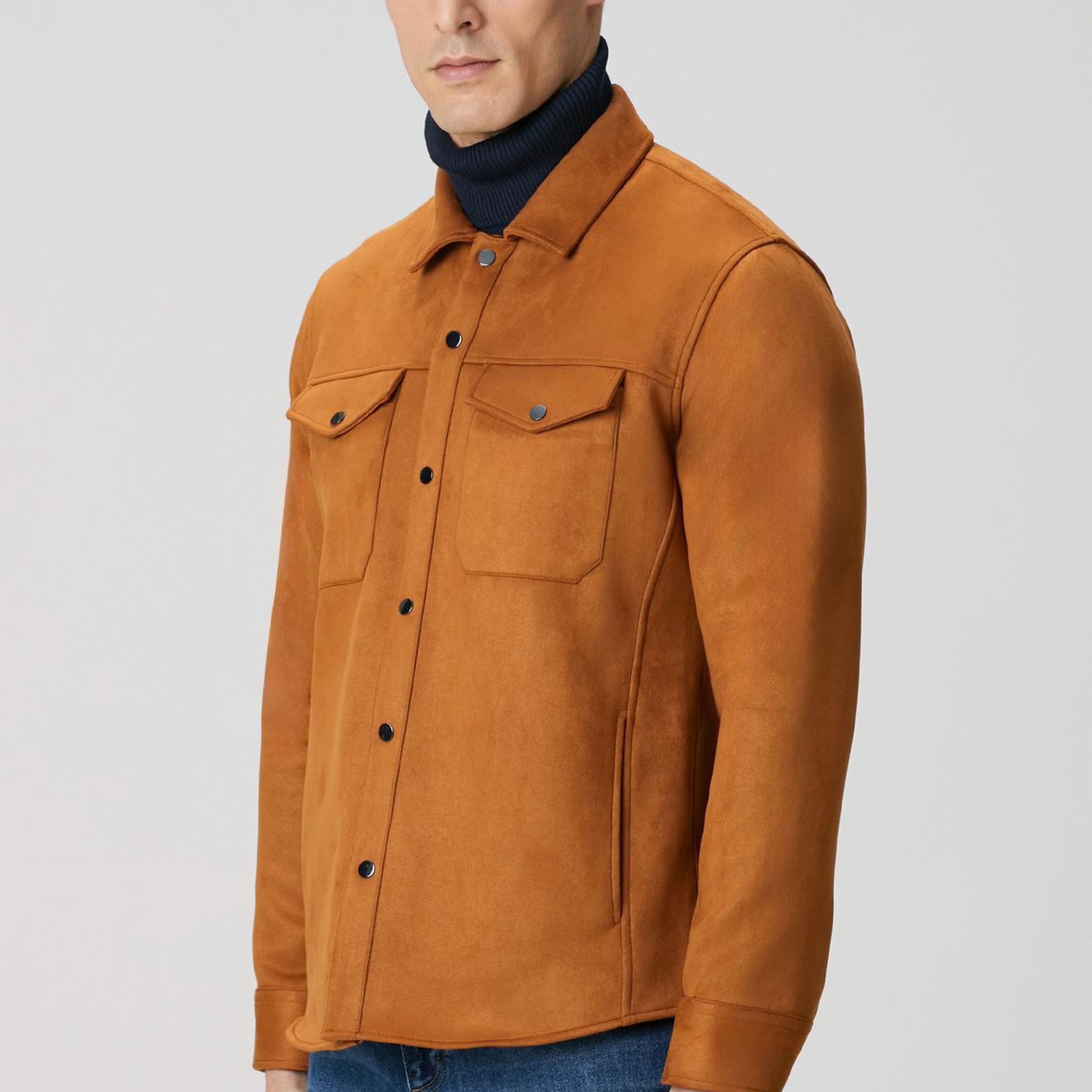 Network Erkek Camel Dış Gömlek