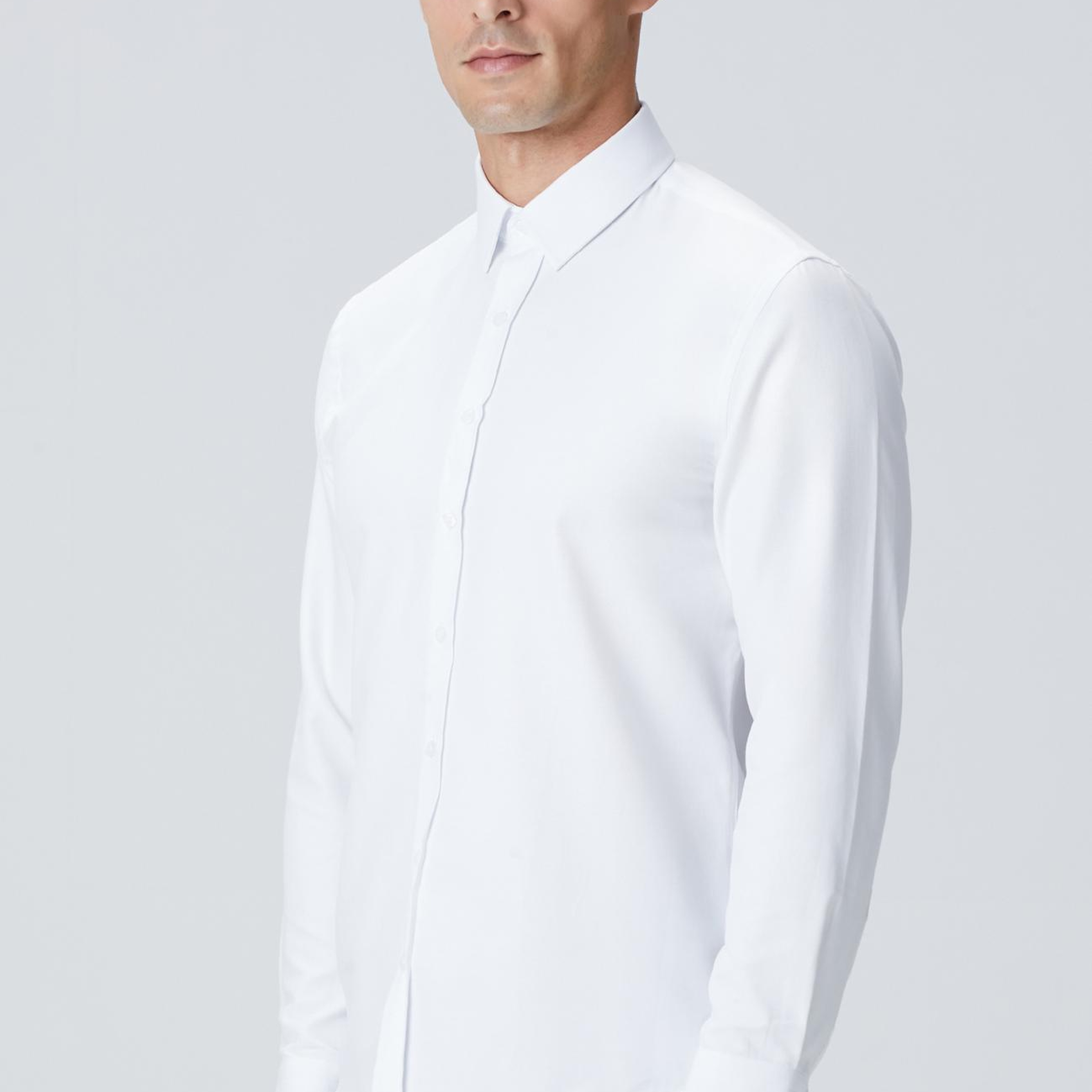 Network Erkek Beyaz Slim Fit Gömlek
