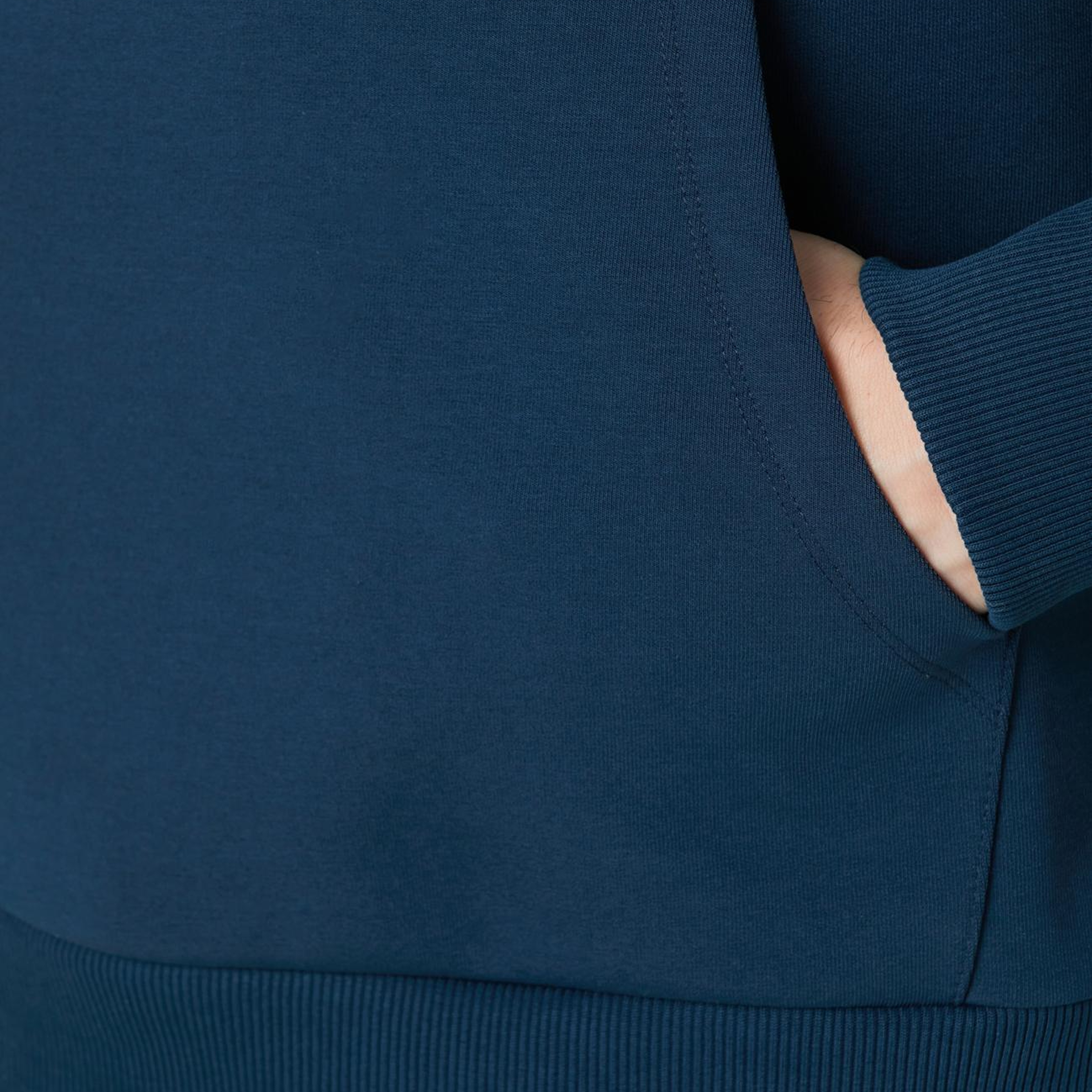 Network Erkek İndigo Kanguru Cepli Sweatshirt