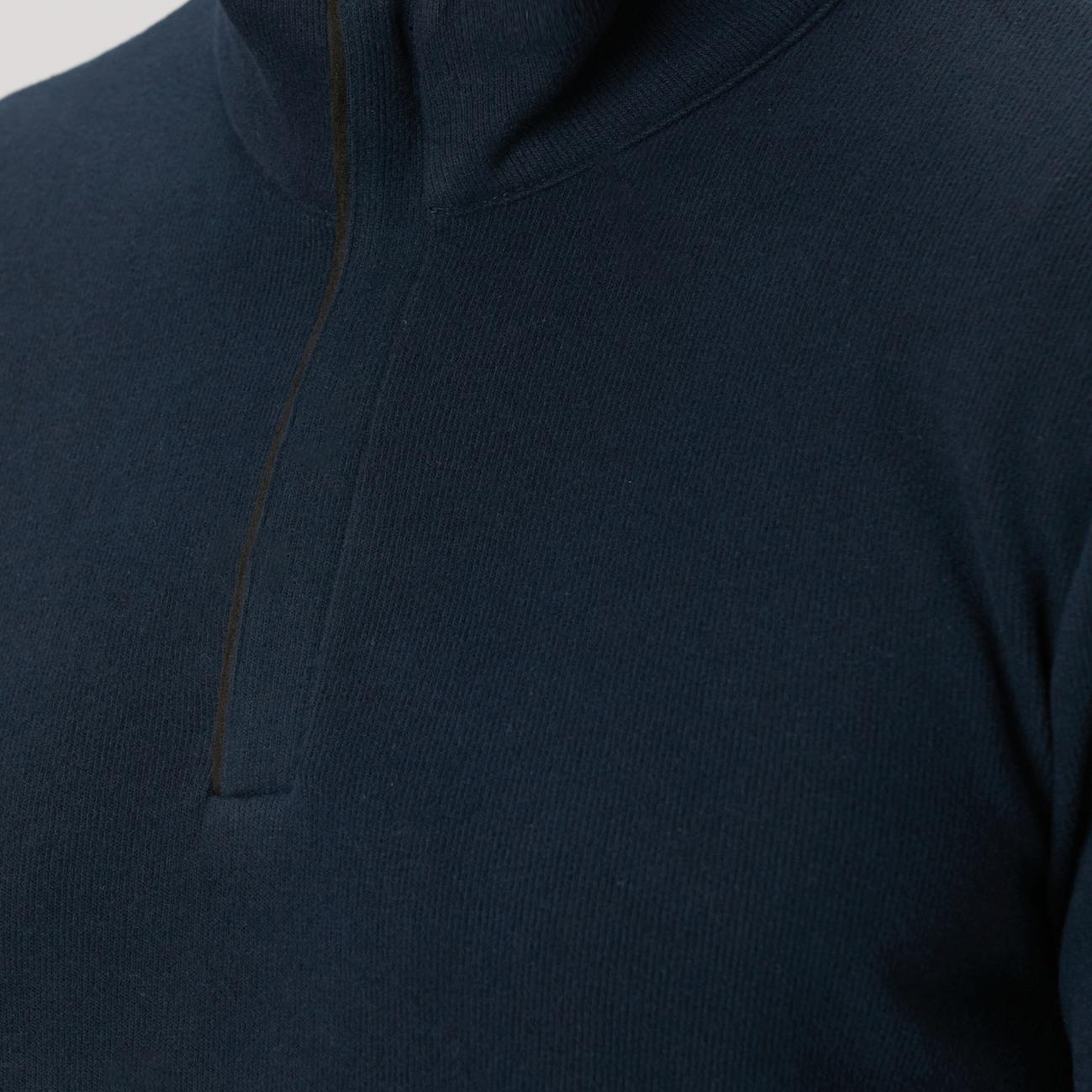 Network Erkek Lacivert Süet Garni Detaylı Sweatshirt