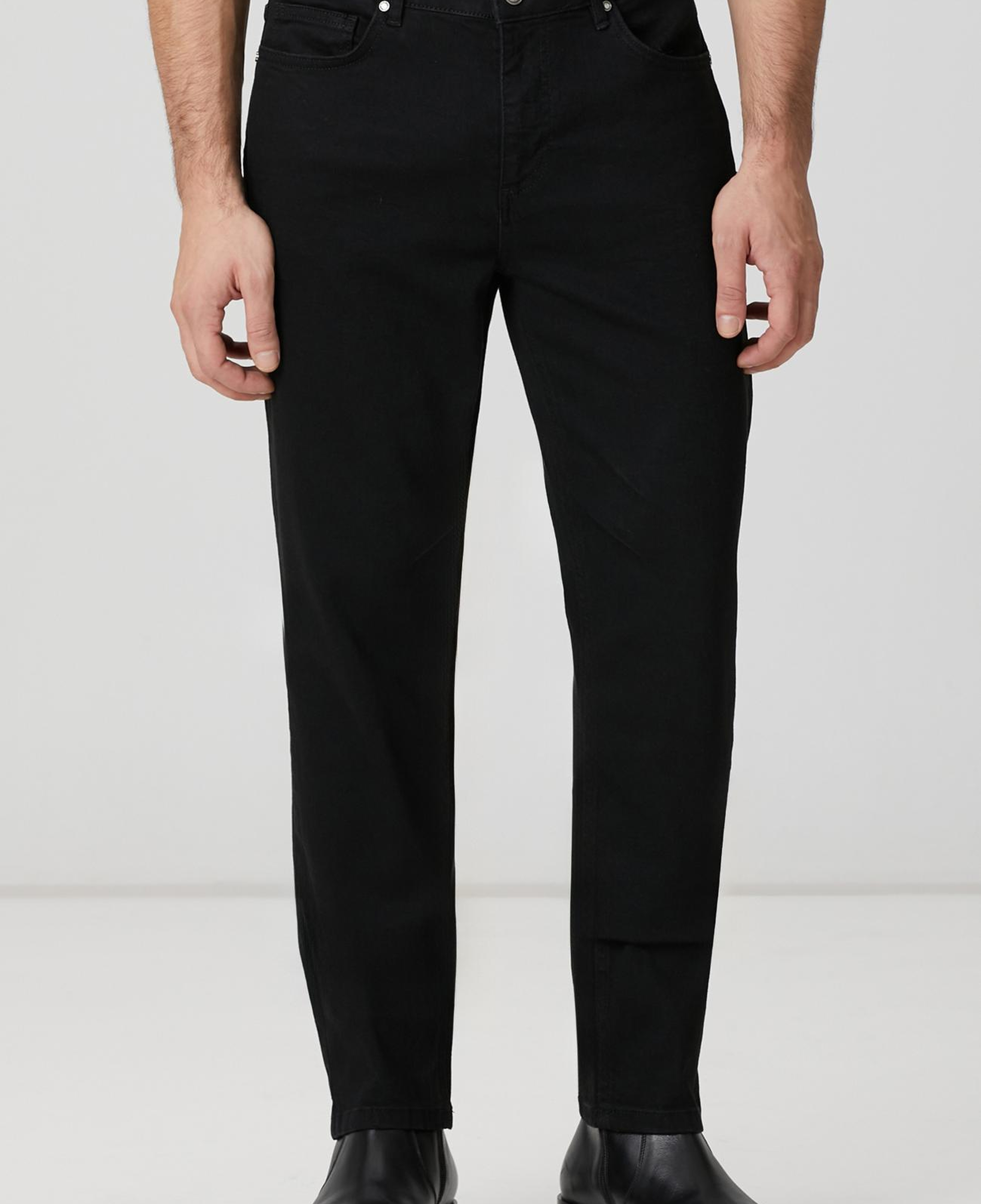 Network Erkek Siyah Denim Pantolon