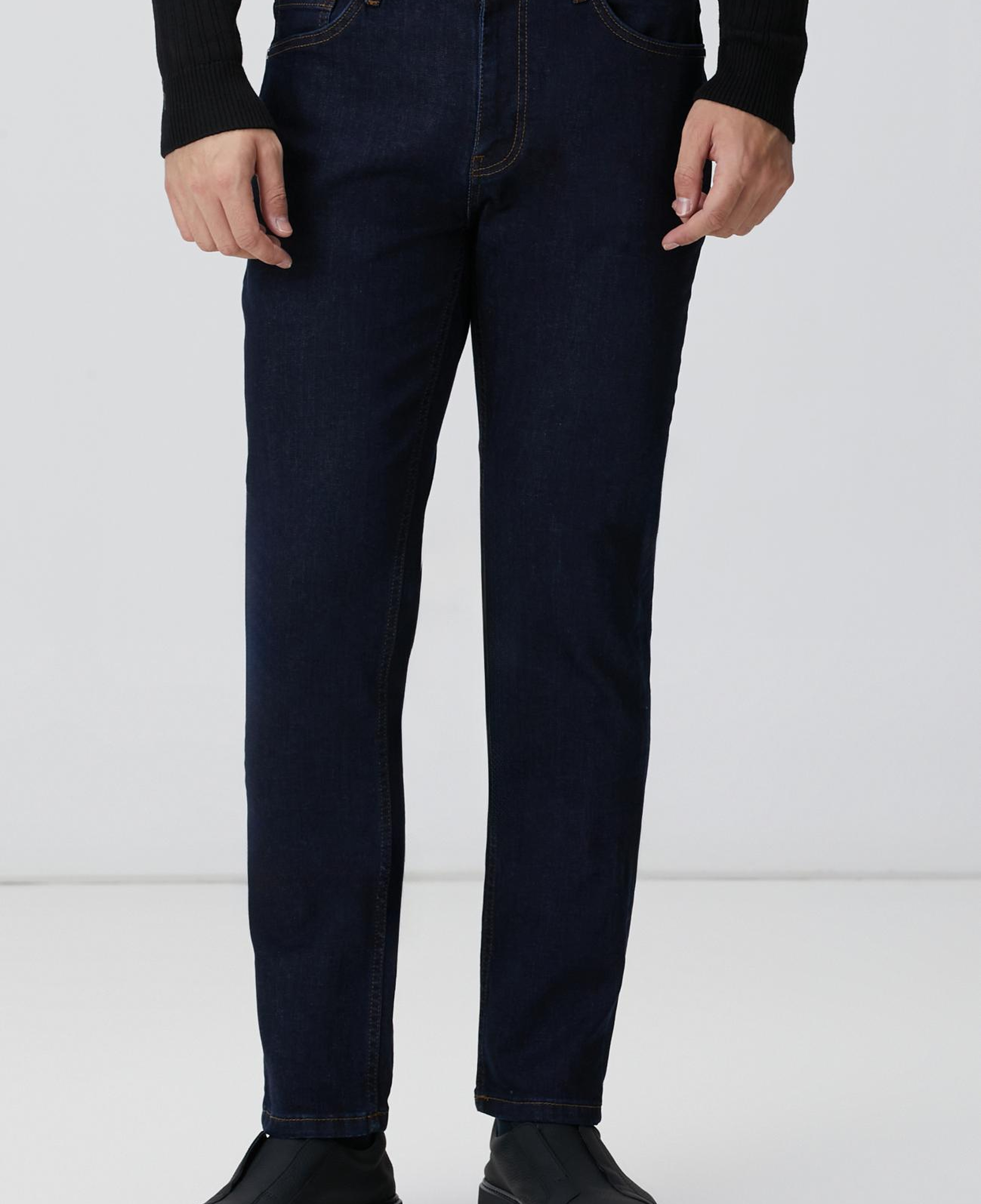 Network Erkek Slim Fit Lacivert Denim Pantolon