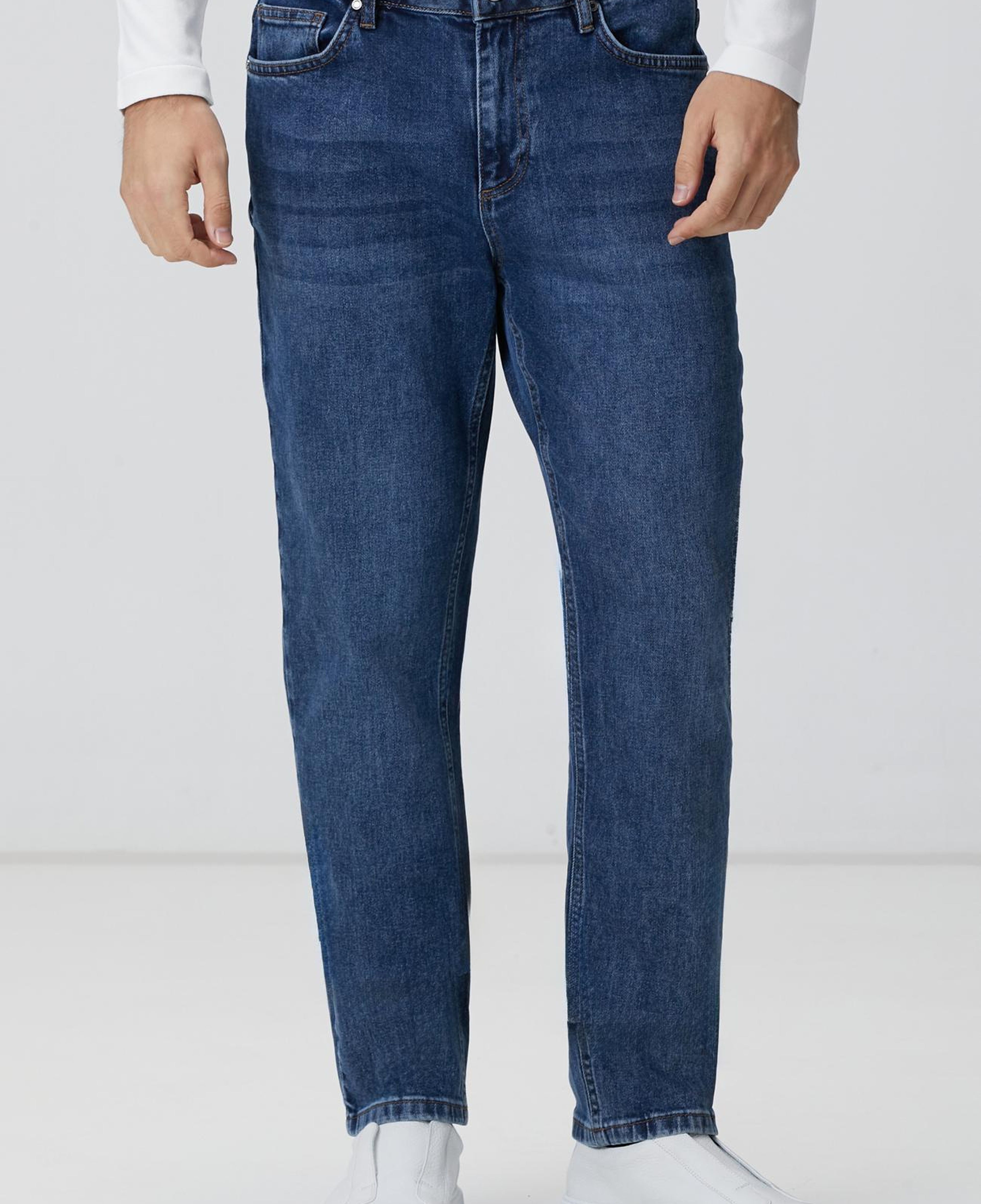 Network Erkek Lacivert Denim Pantolon