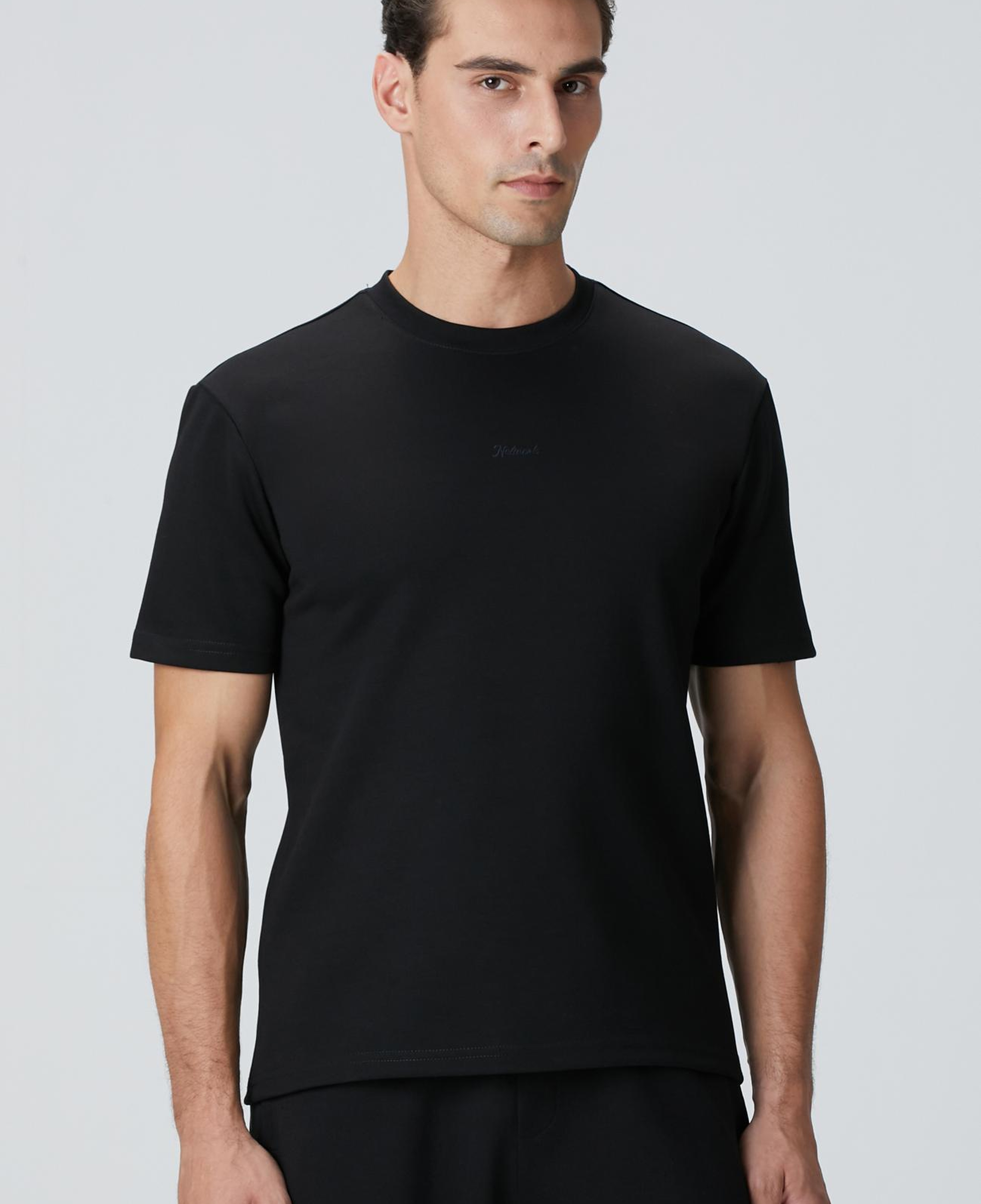 Network Erkek Siyah  Baskılı Sweatshirt