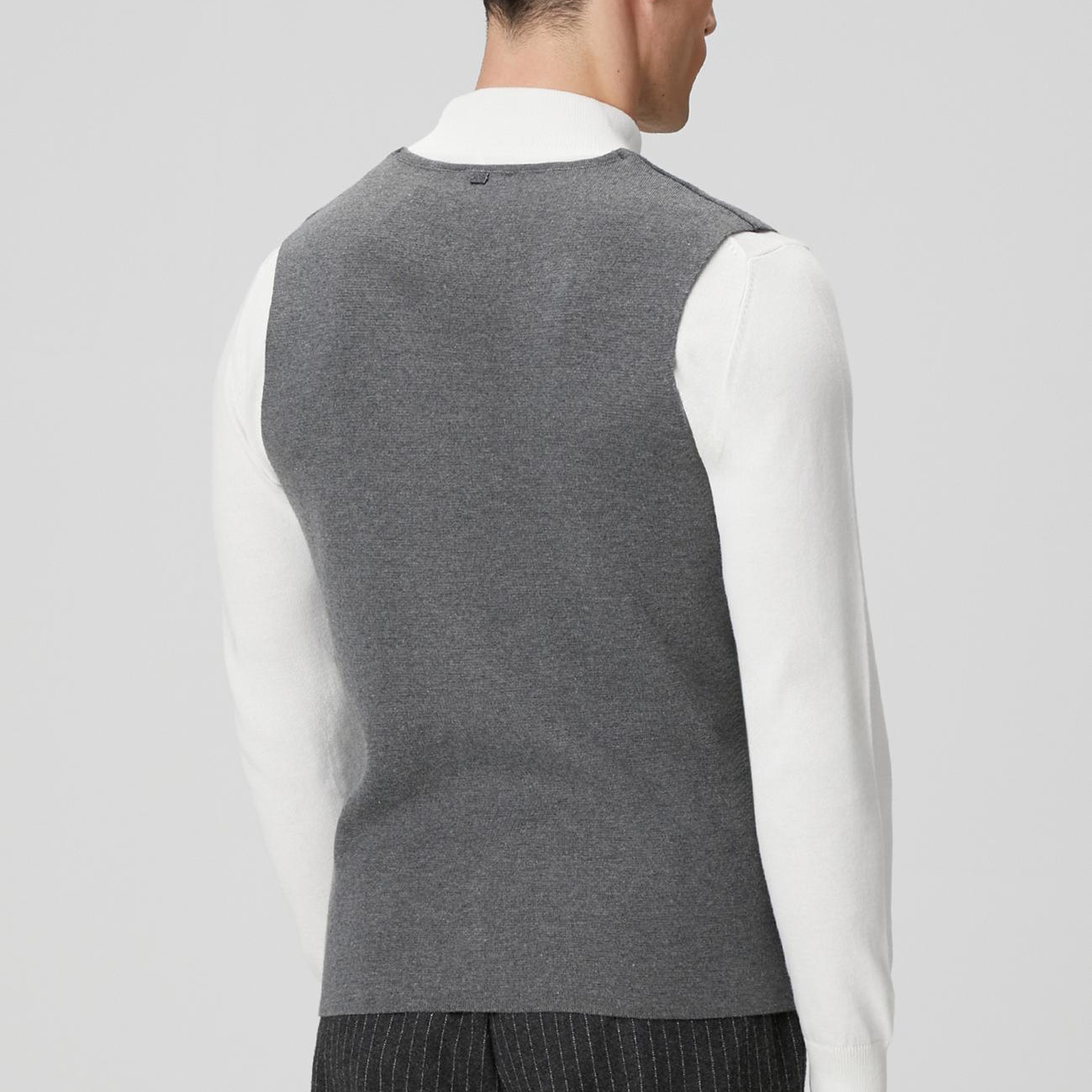 Network Erkek Antrasit Triko Yelek