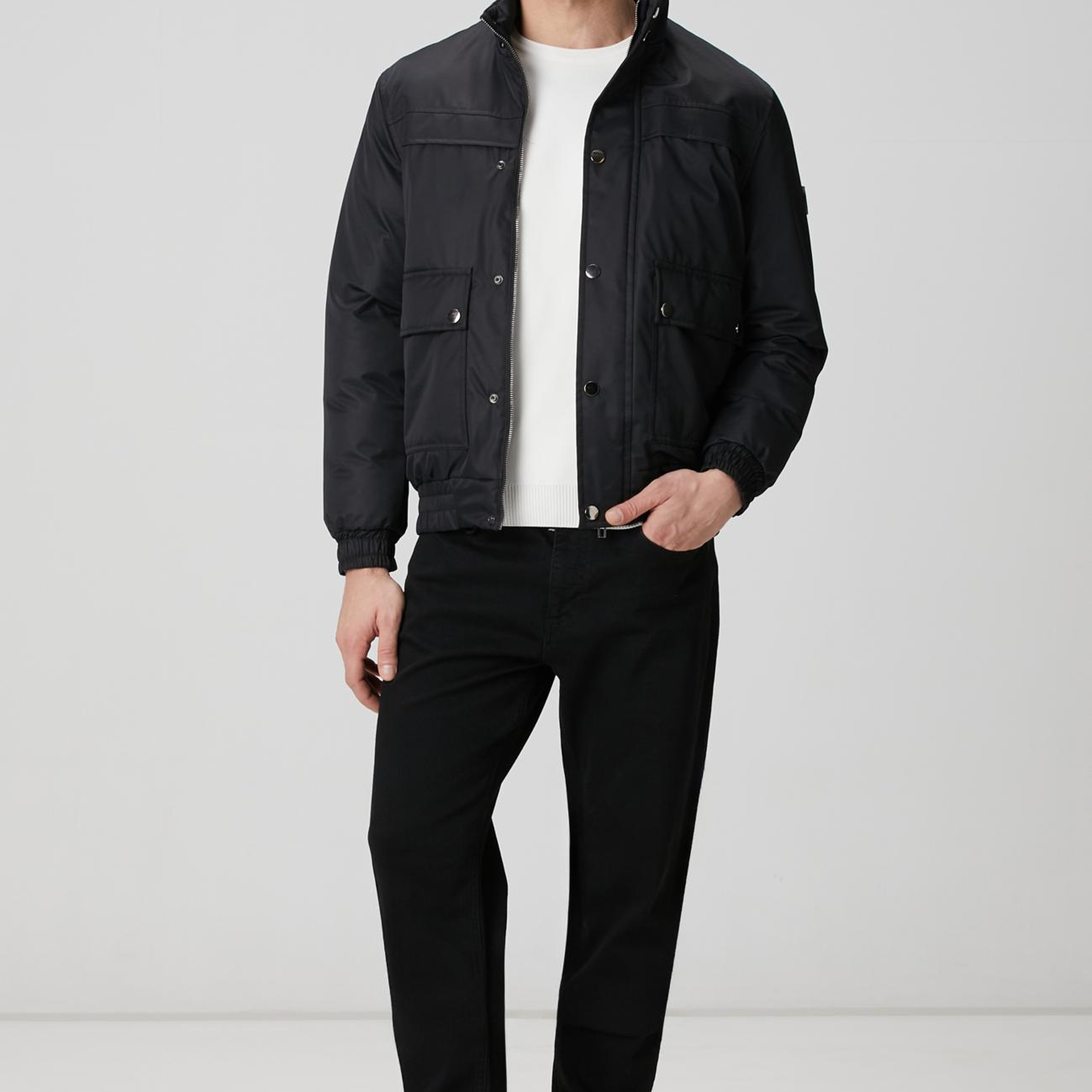 Network Erkek Kırık Beyaz Örgü Kazak