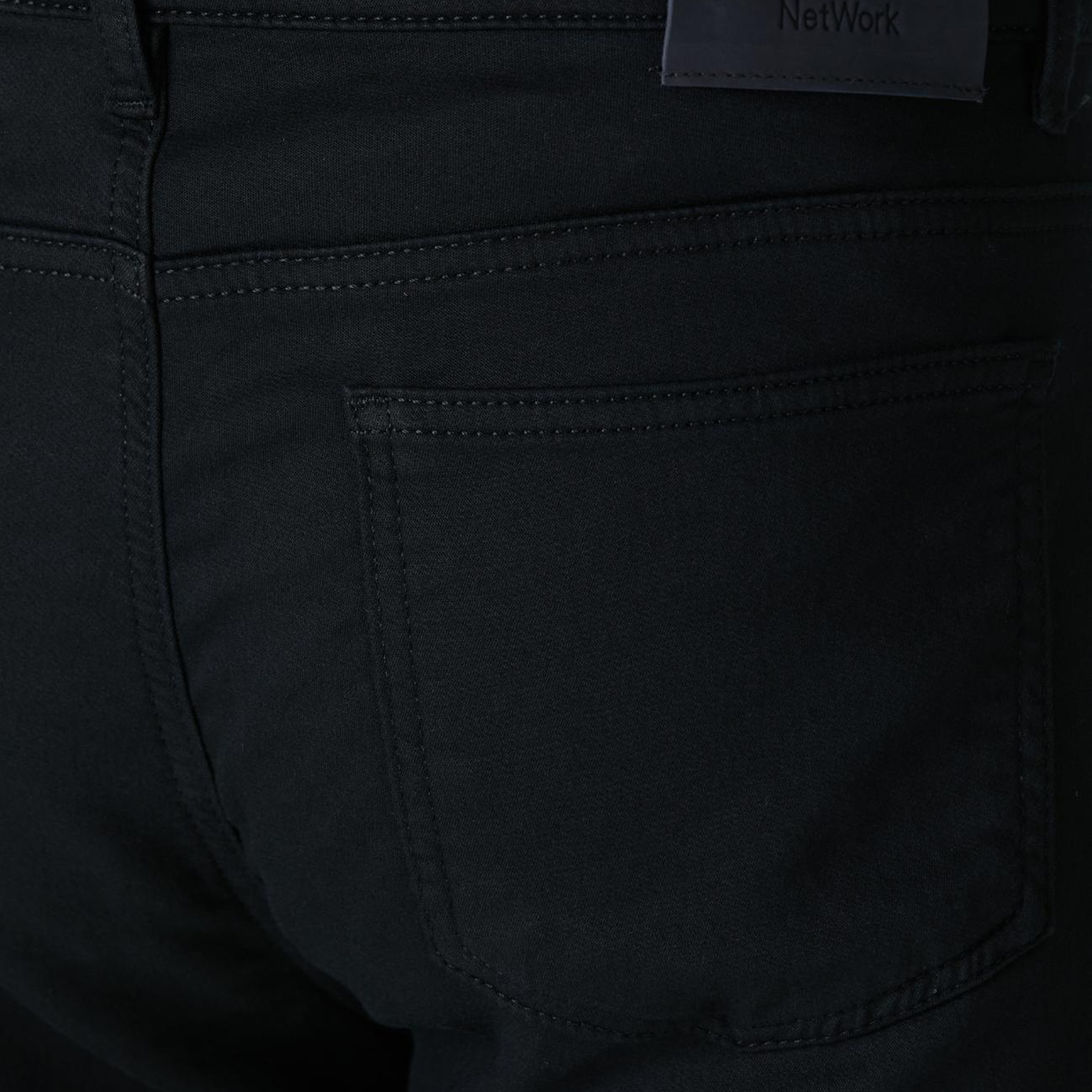 Network Erkek Siyah Casual Pantolon