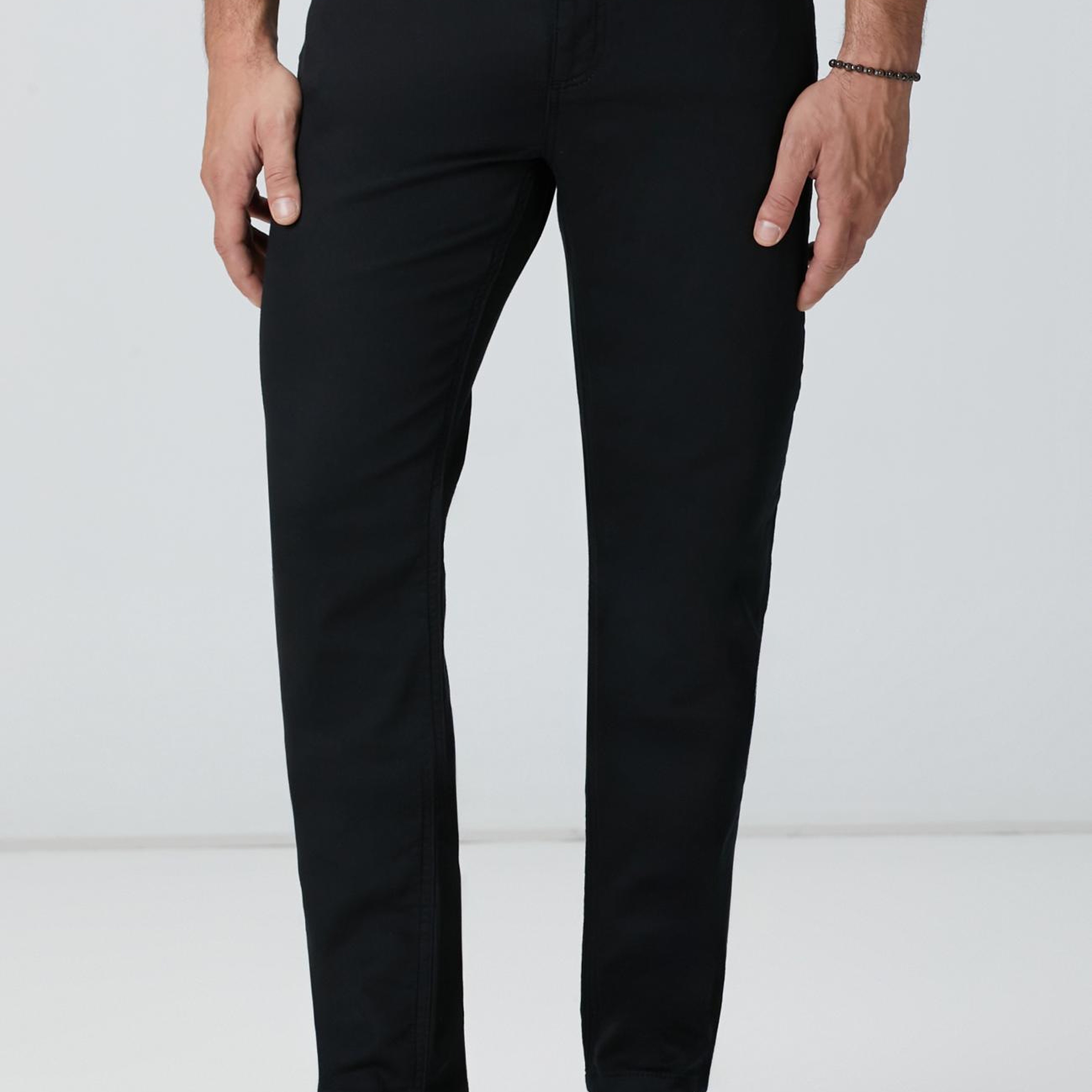 Network Erkek Siyah Casual Pantolon
