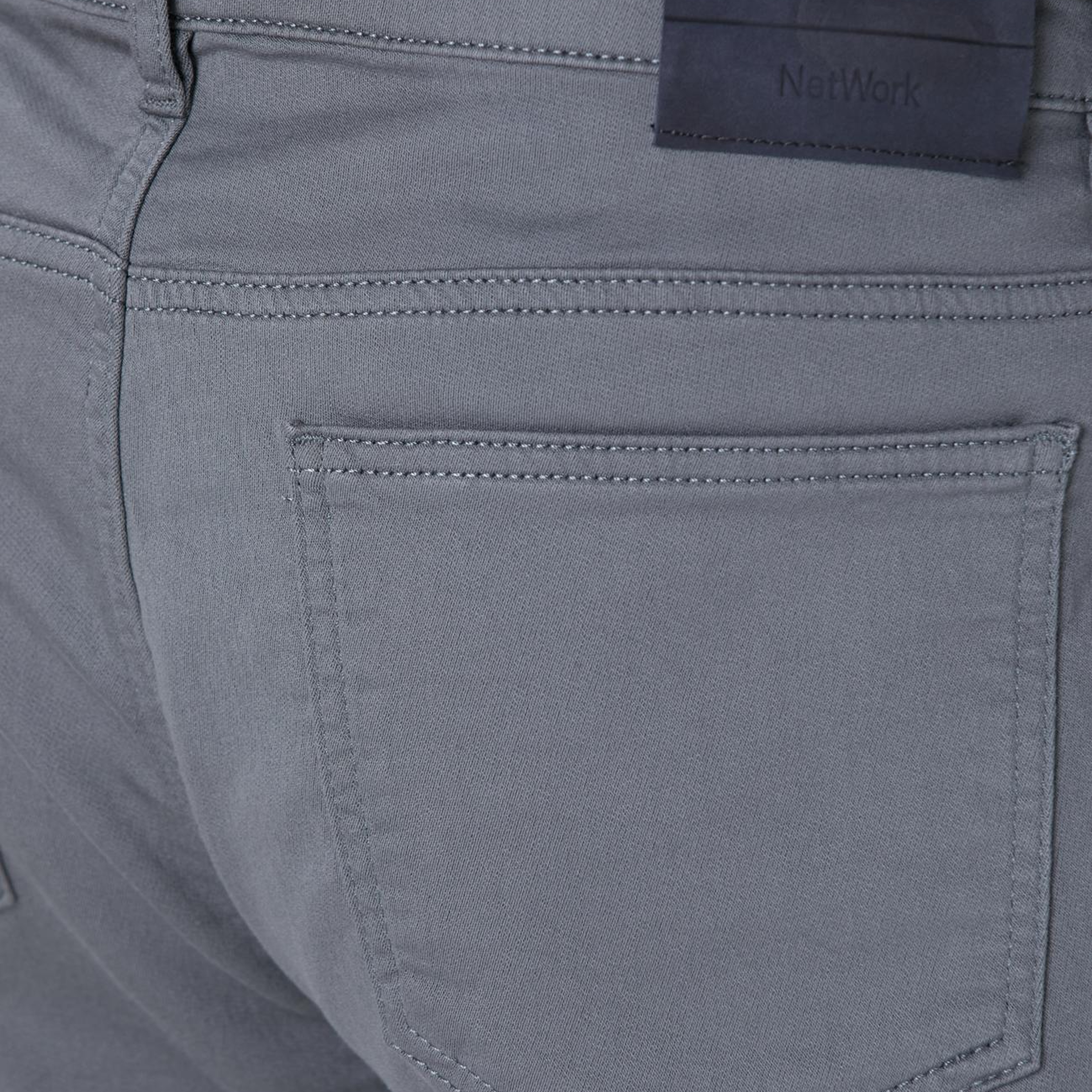 Network Erkek Gri Casual Pantolon