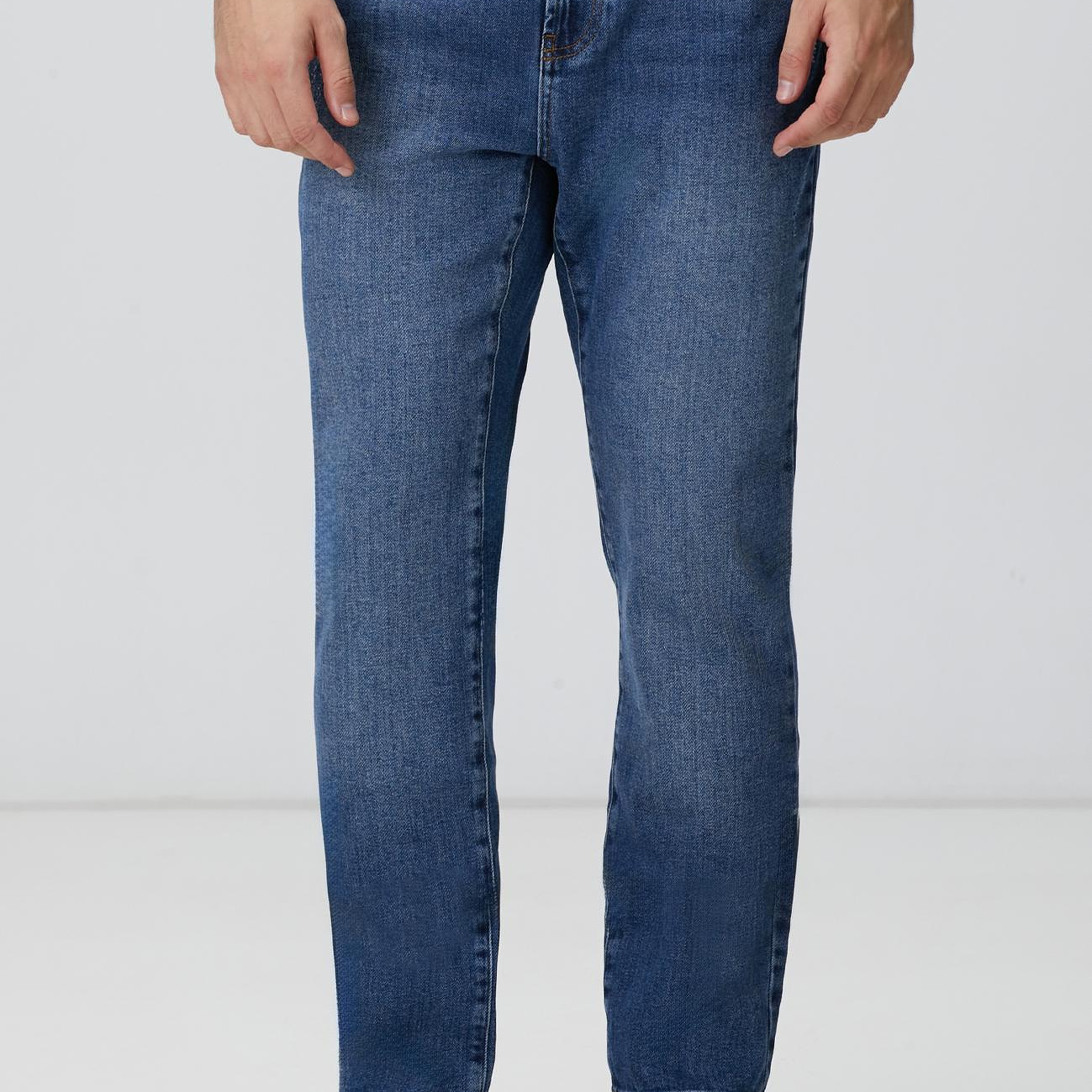 Network Erkek Mavi Denim Pantolon