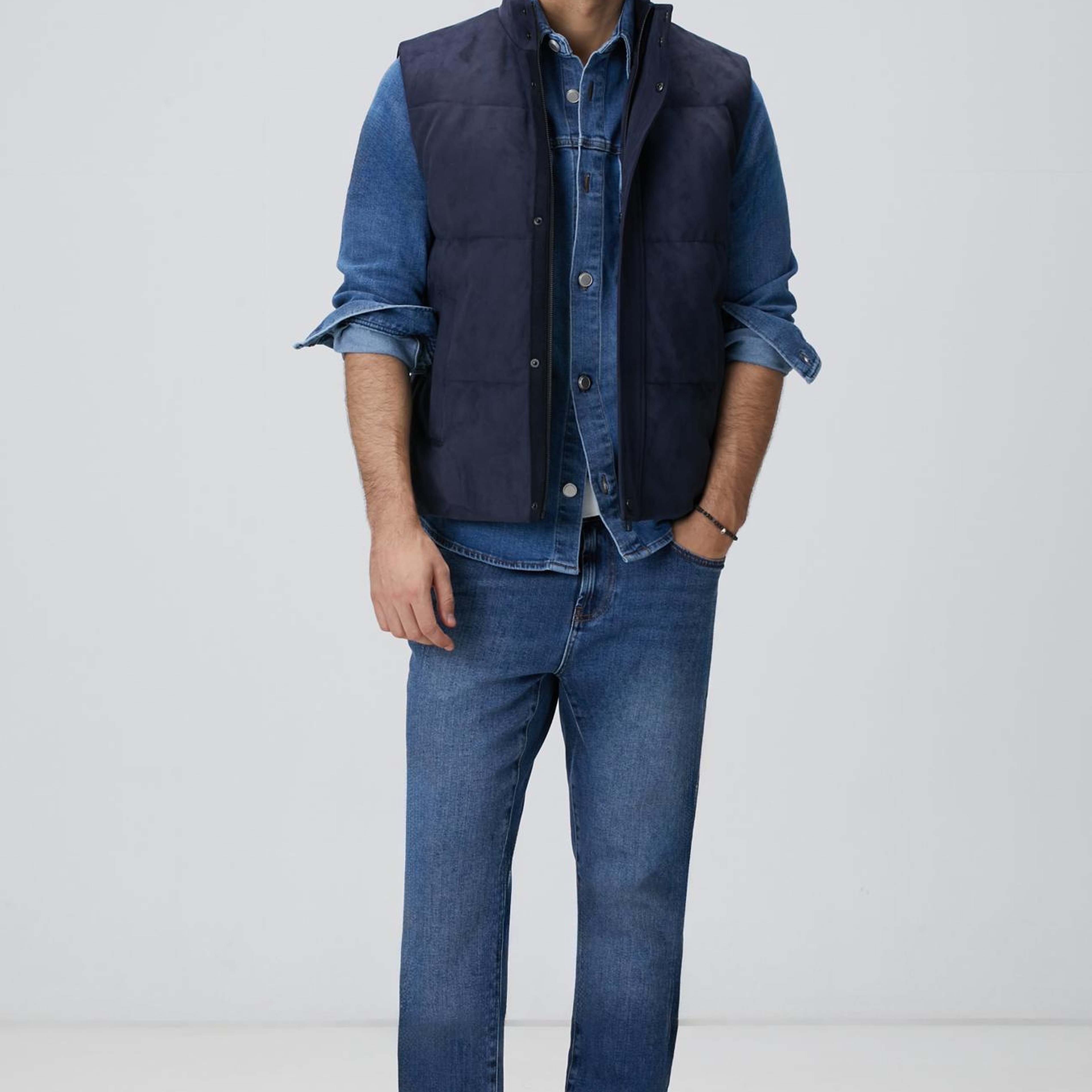 Network Erkek Mavi Denim Pantolon
