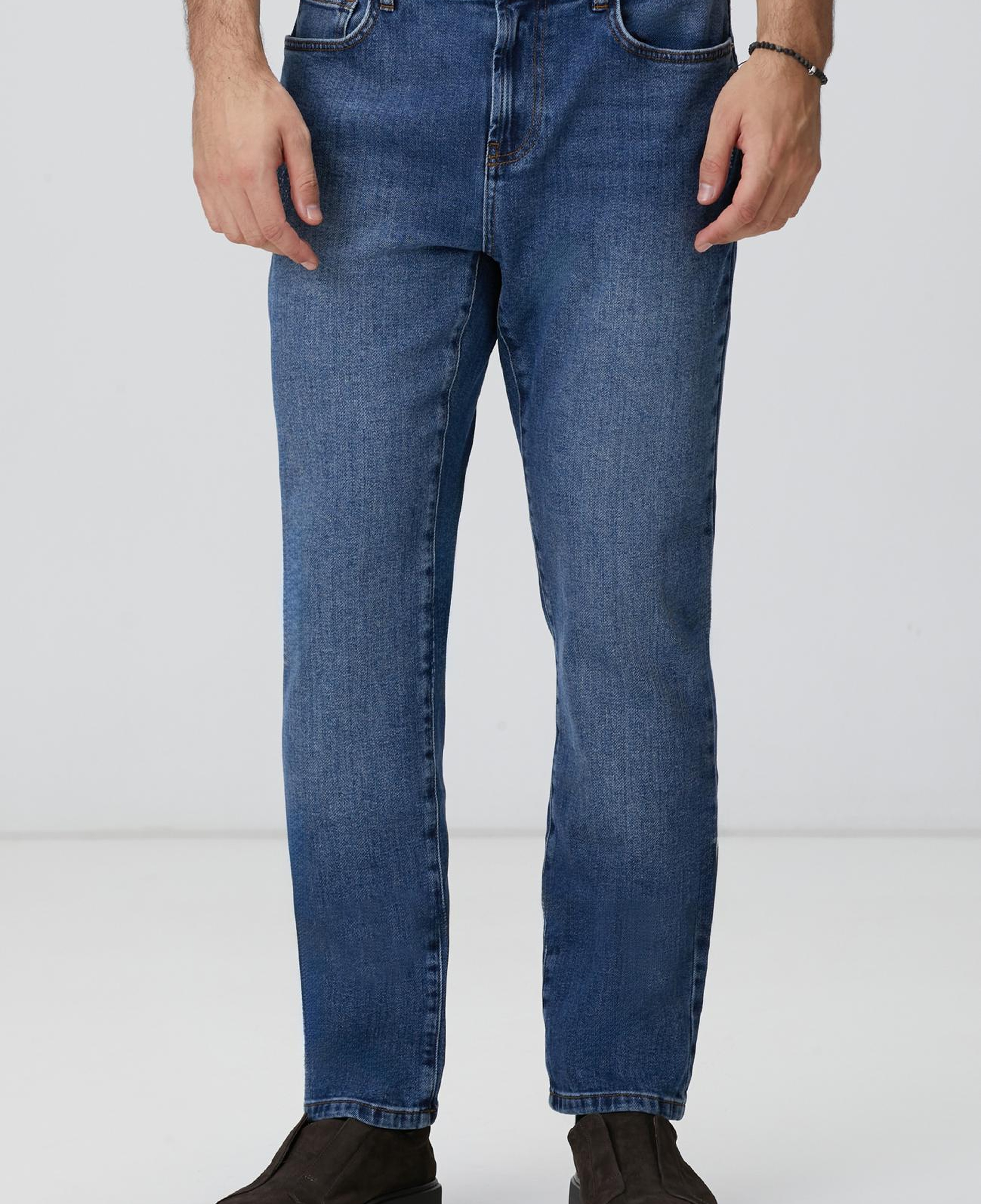 Network Erkek Mavi Denim Pantolon