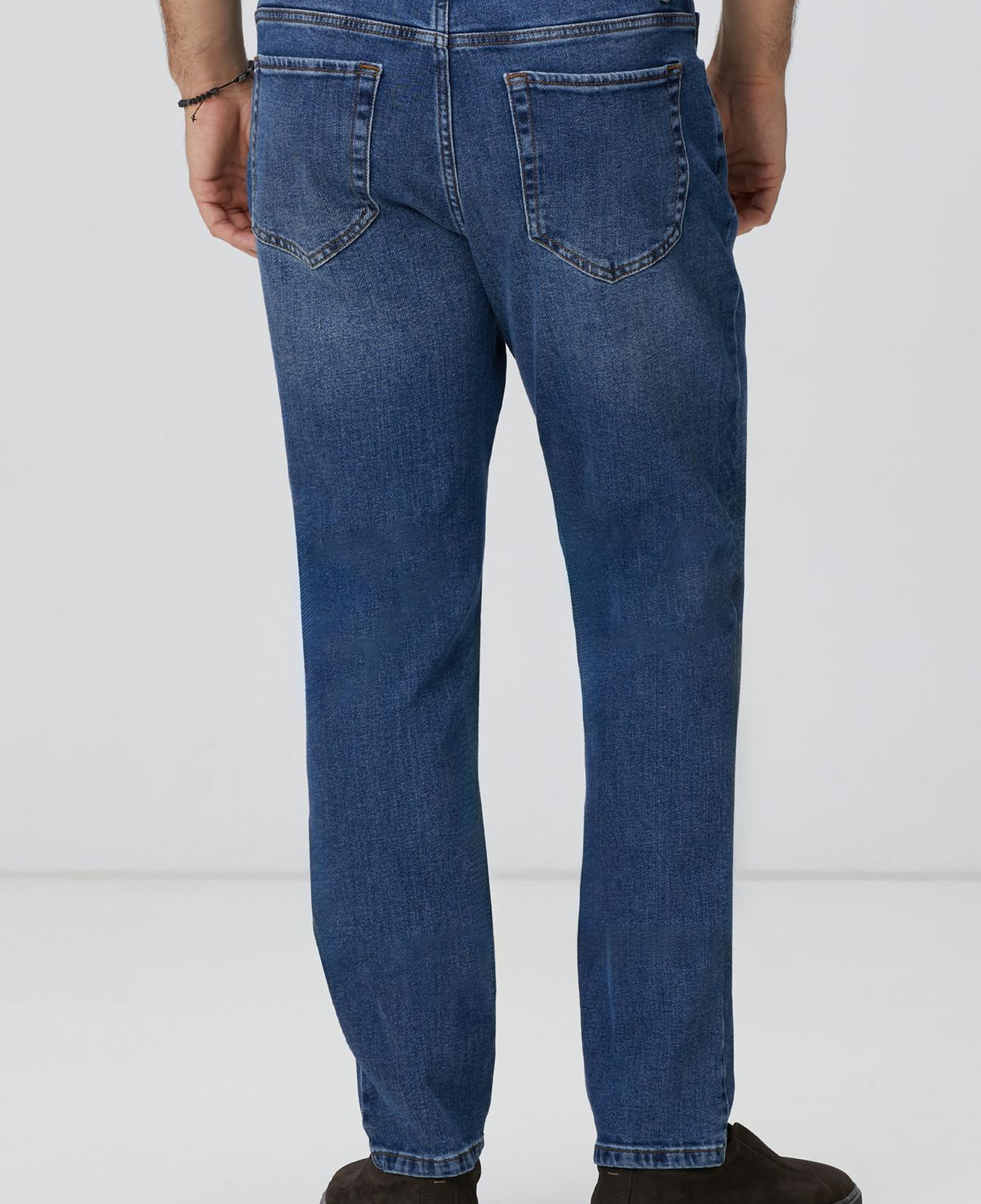 Network Erkek Mavi Denim Pantolon