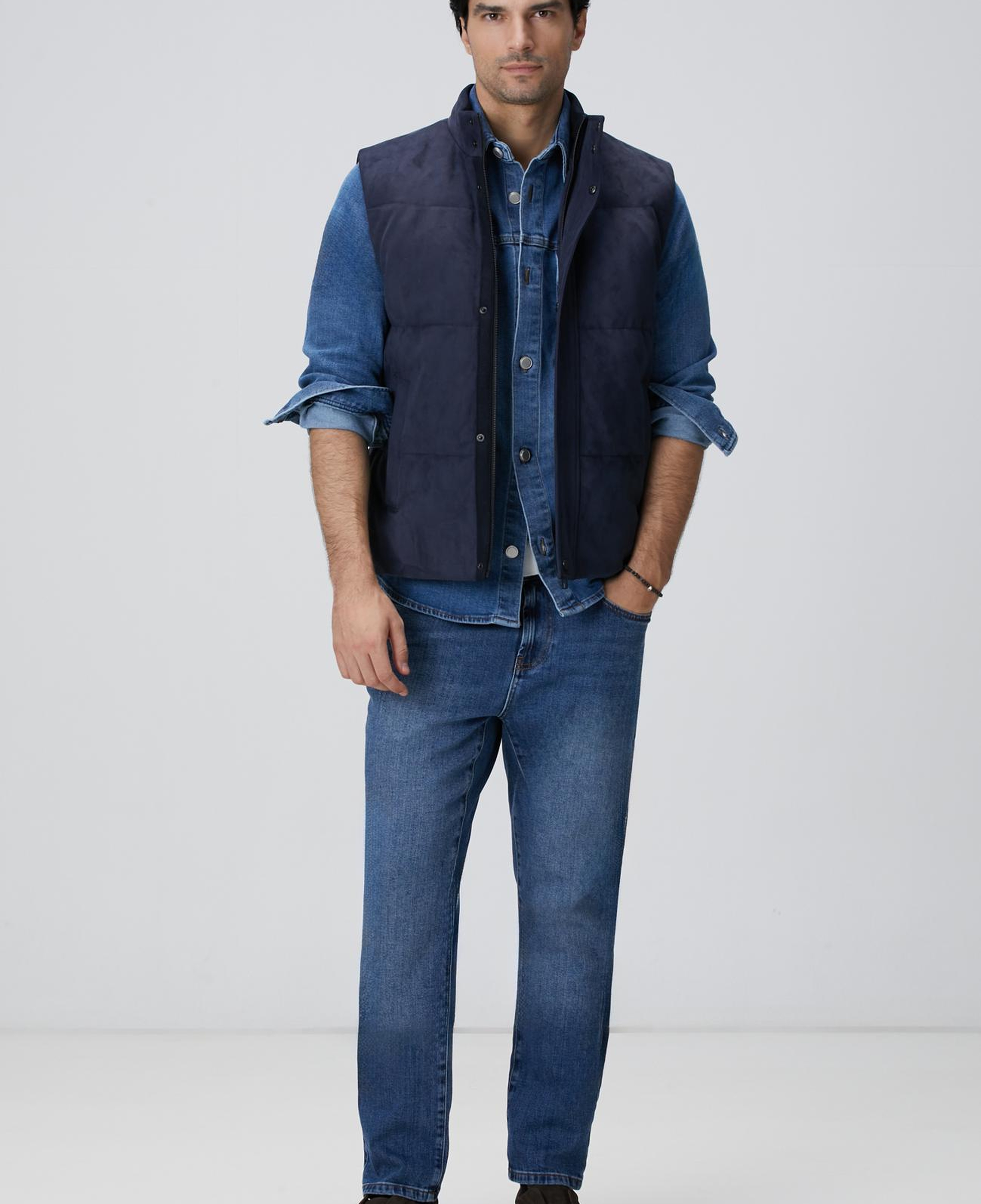 Network Erkek Mavi Denim Pantolon