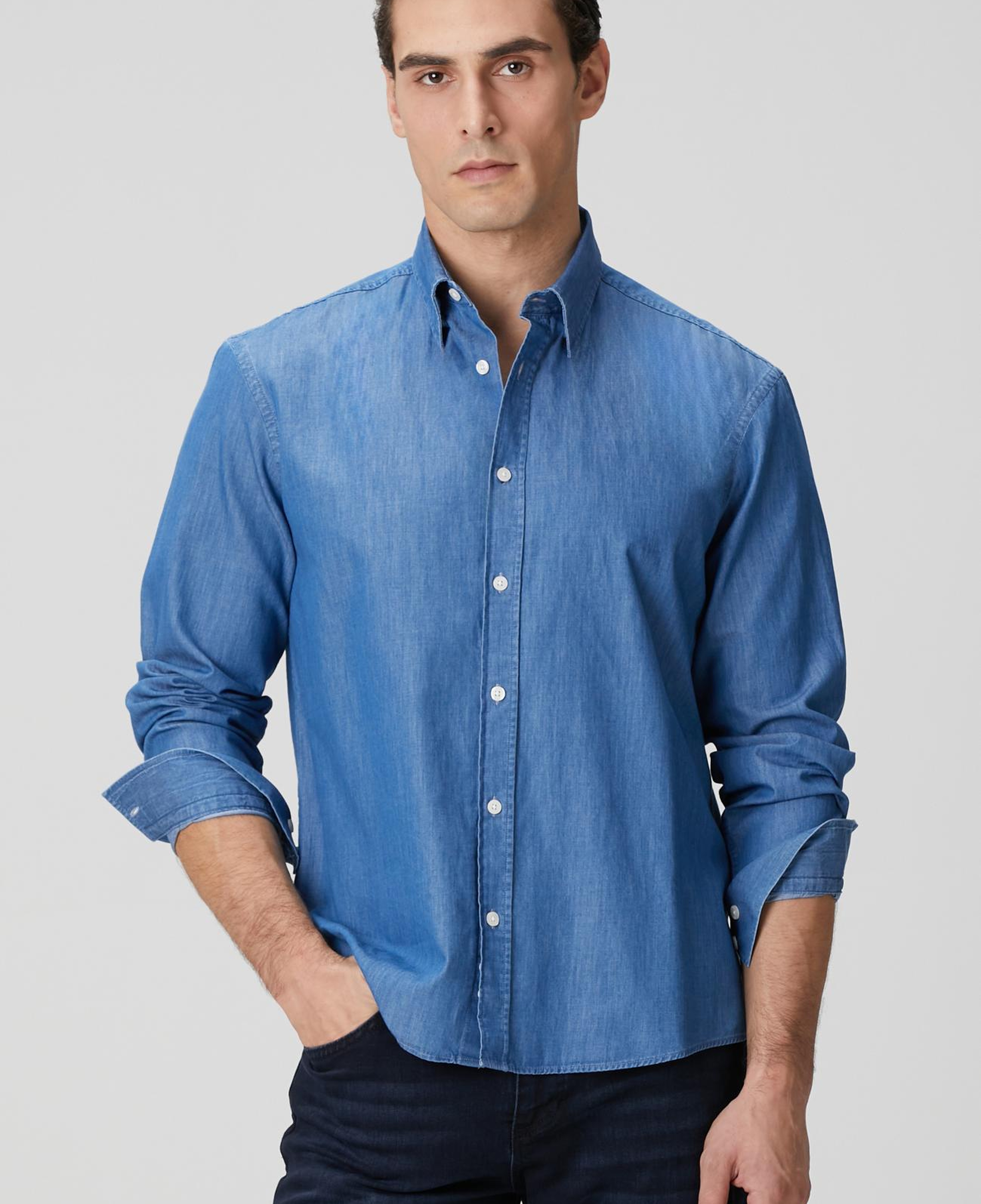 Network Erkek Açık Mavi Gömlek