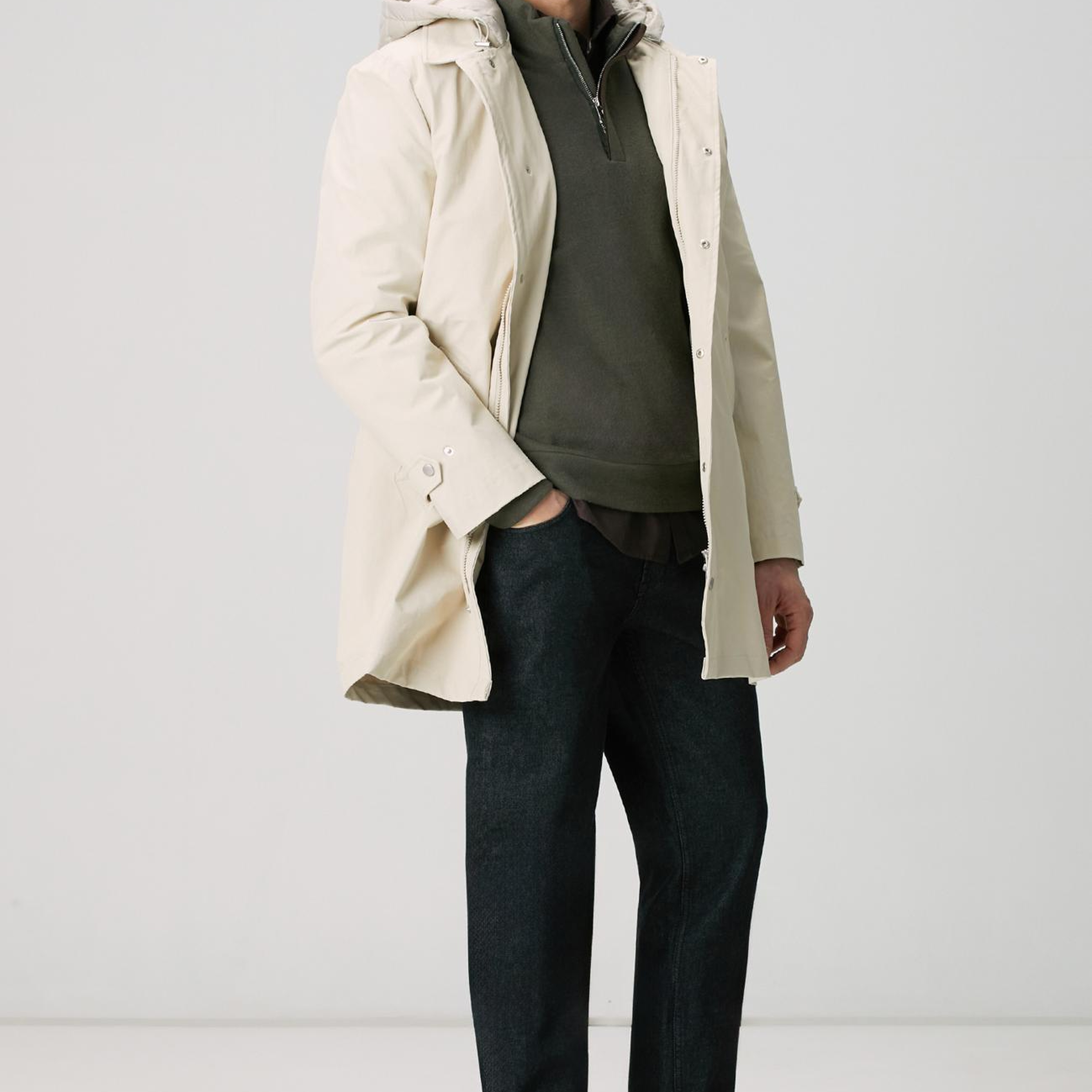 Network Erkek Taş Pardösü