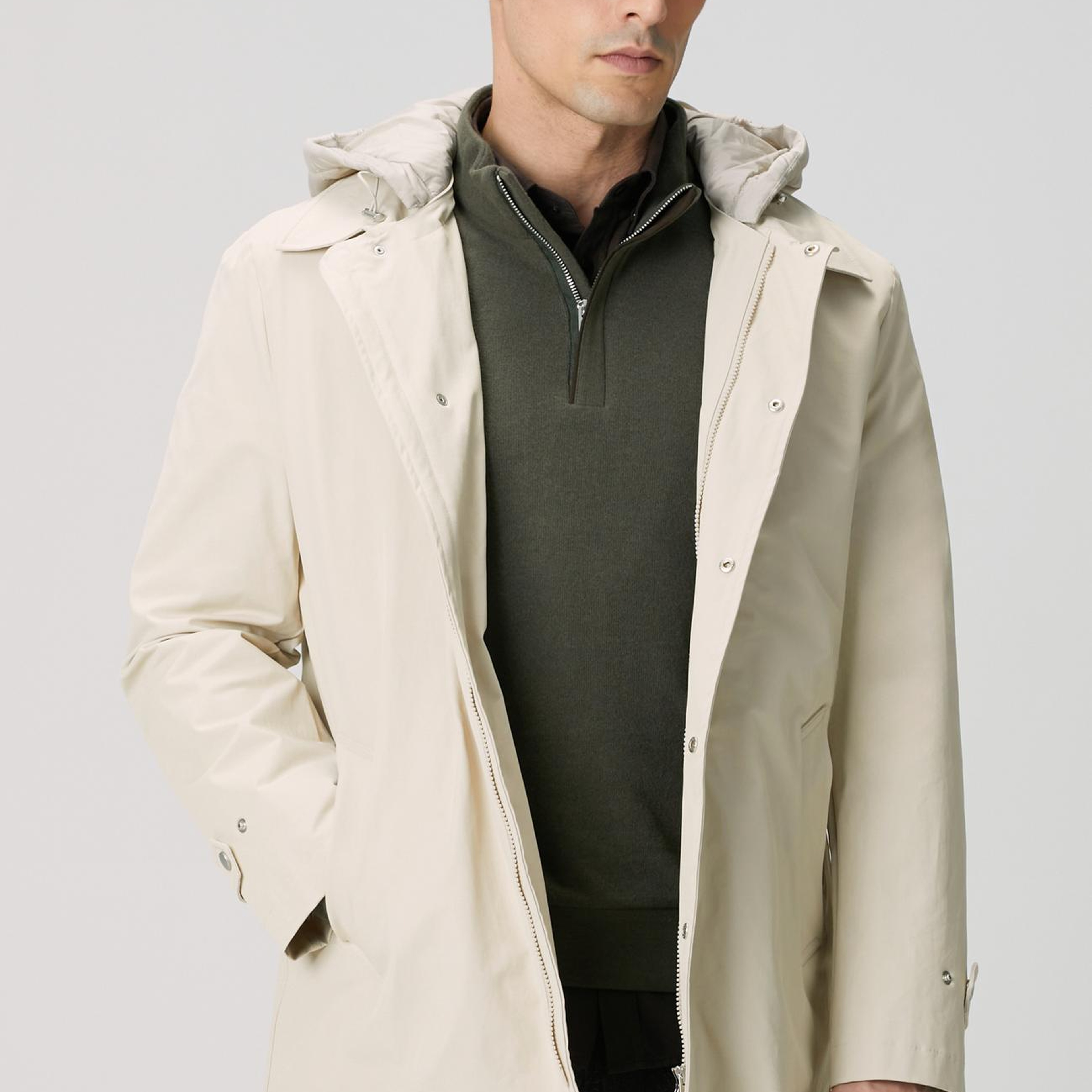 Network Erkek Taş Pardösü