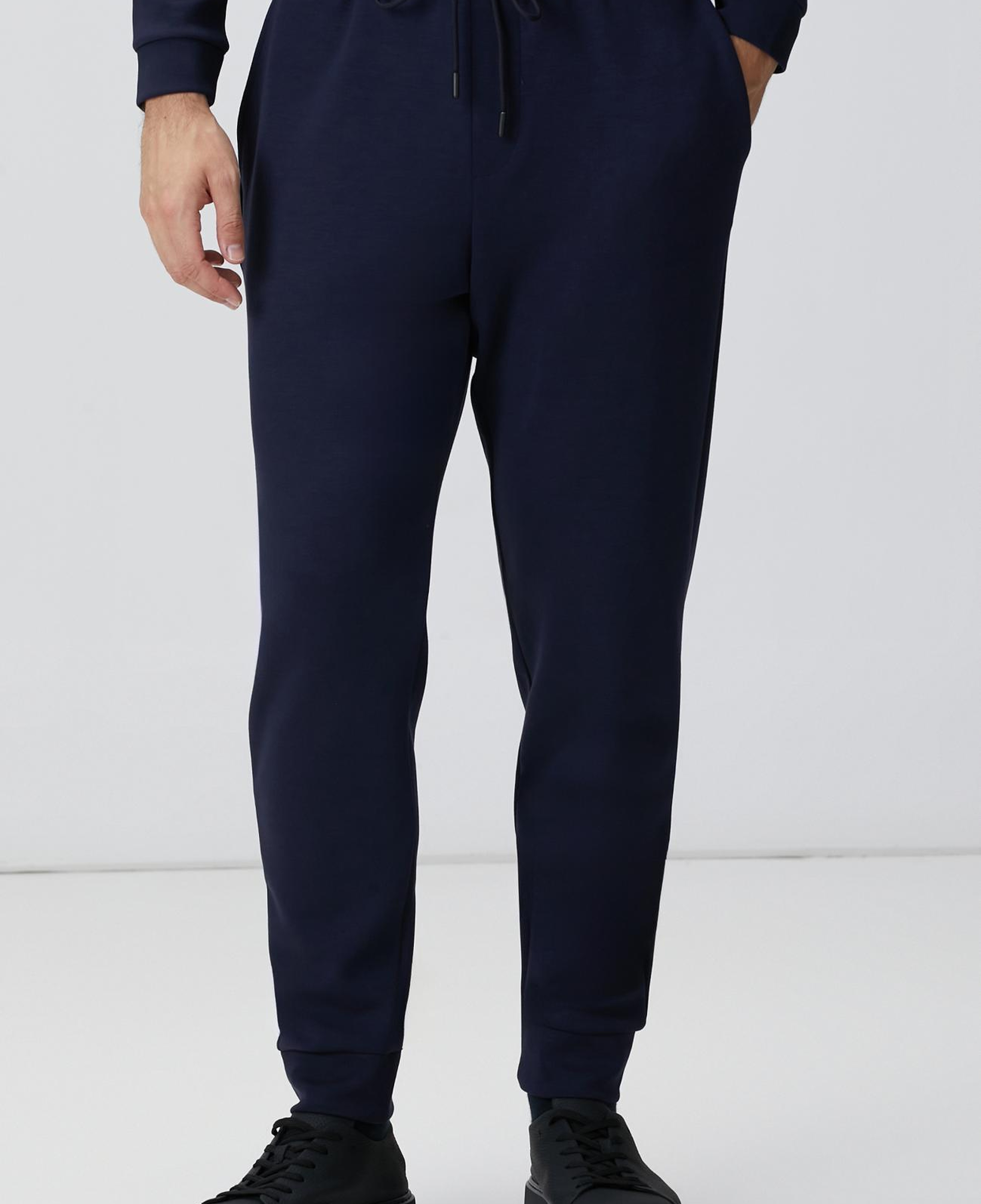 Network Erkek Lacivert Yandan Cepli Basic Eşofman Altı