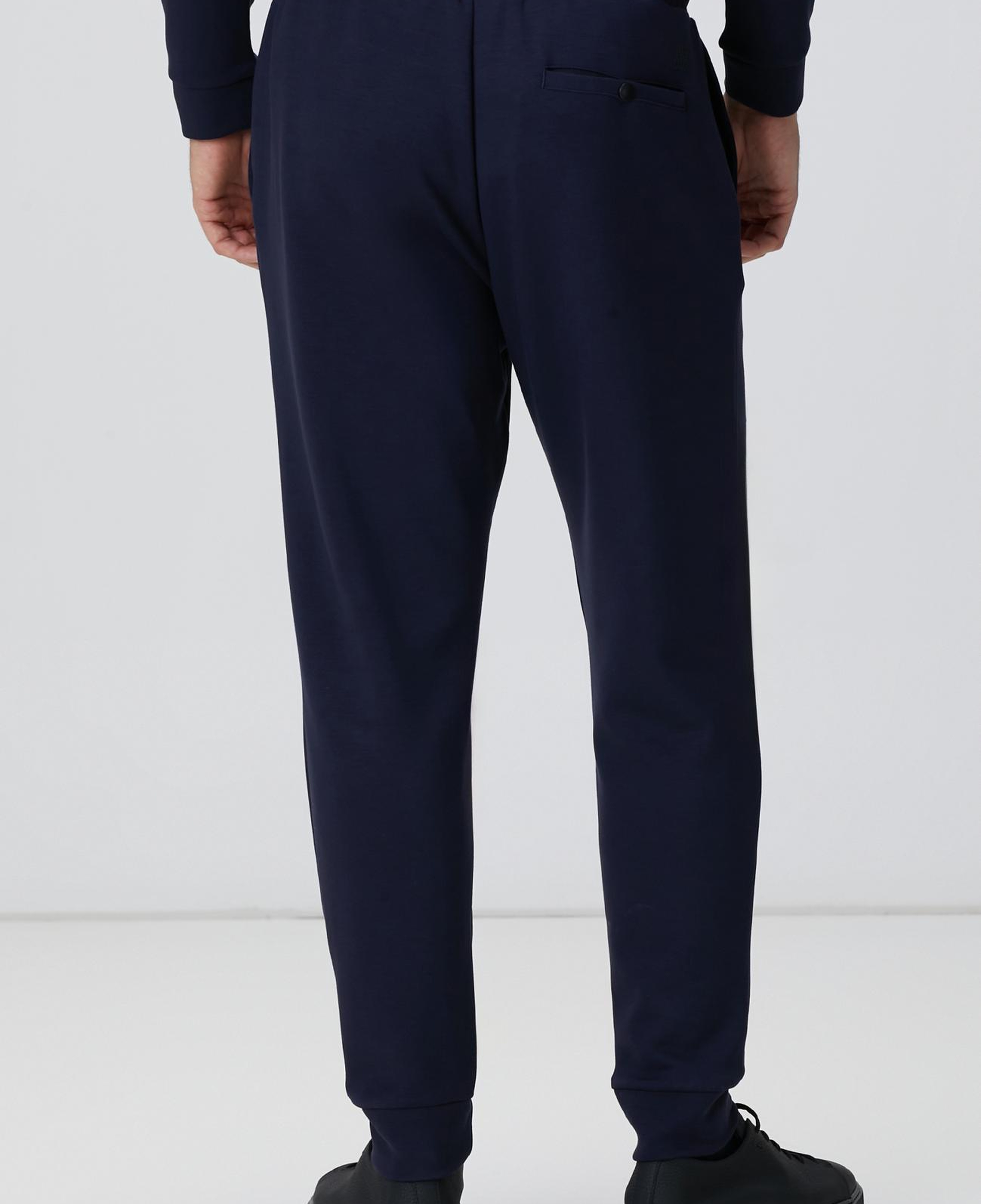 Network Erkek Lacivert Yandan Cepli Basic Eşofman Altı