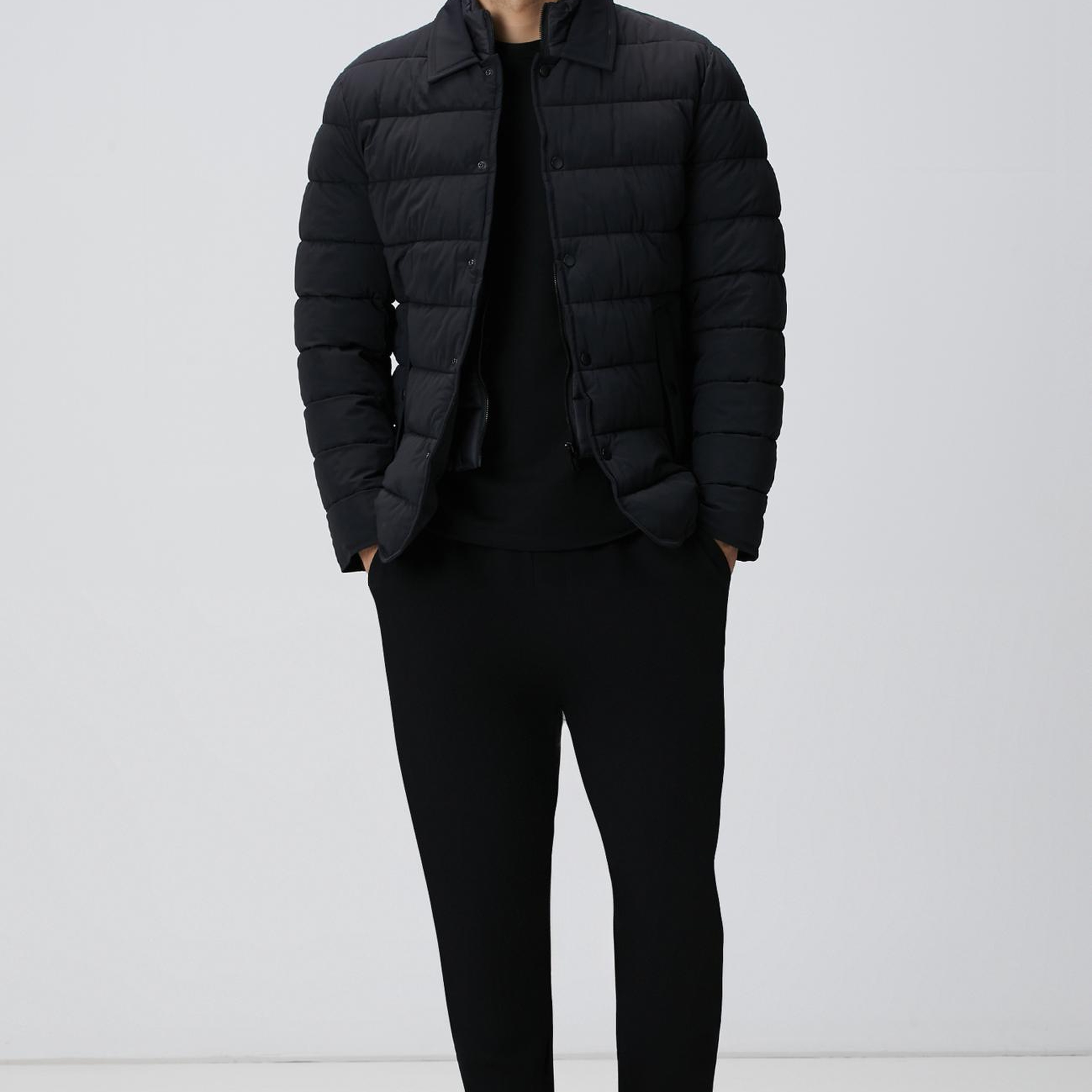 Network Erkek Siyah Yandan Cepli Basic Eşofman Altı