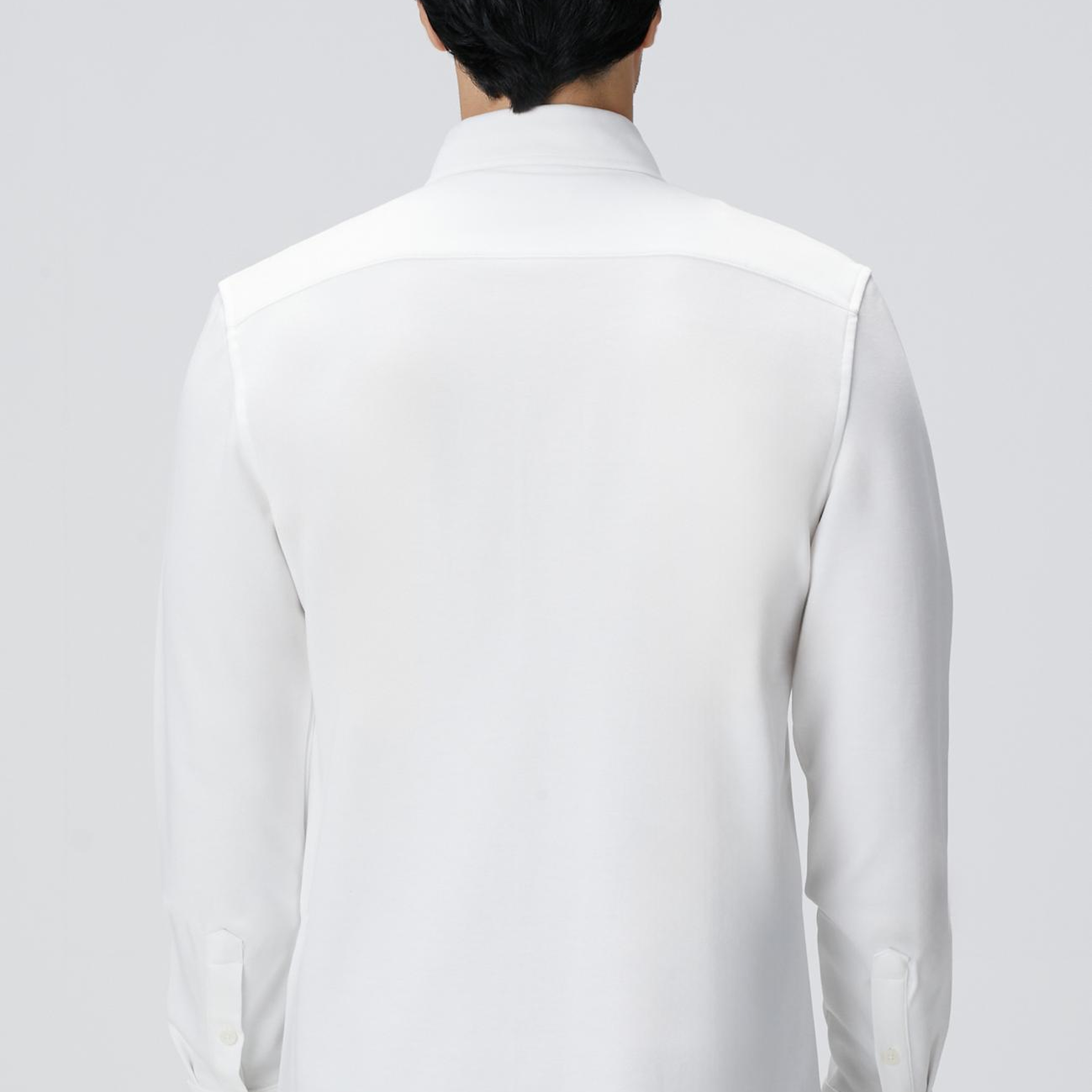 Network Erkek Kırık Beyaz Uzun Kollu Örme Gömlek