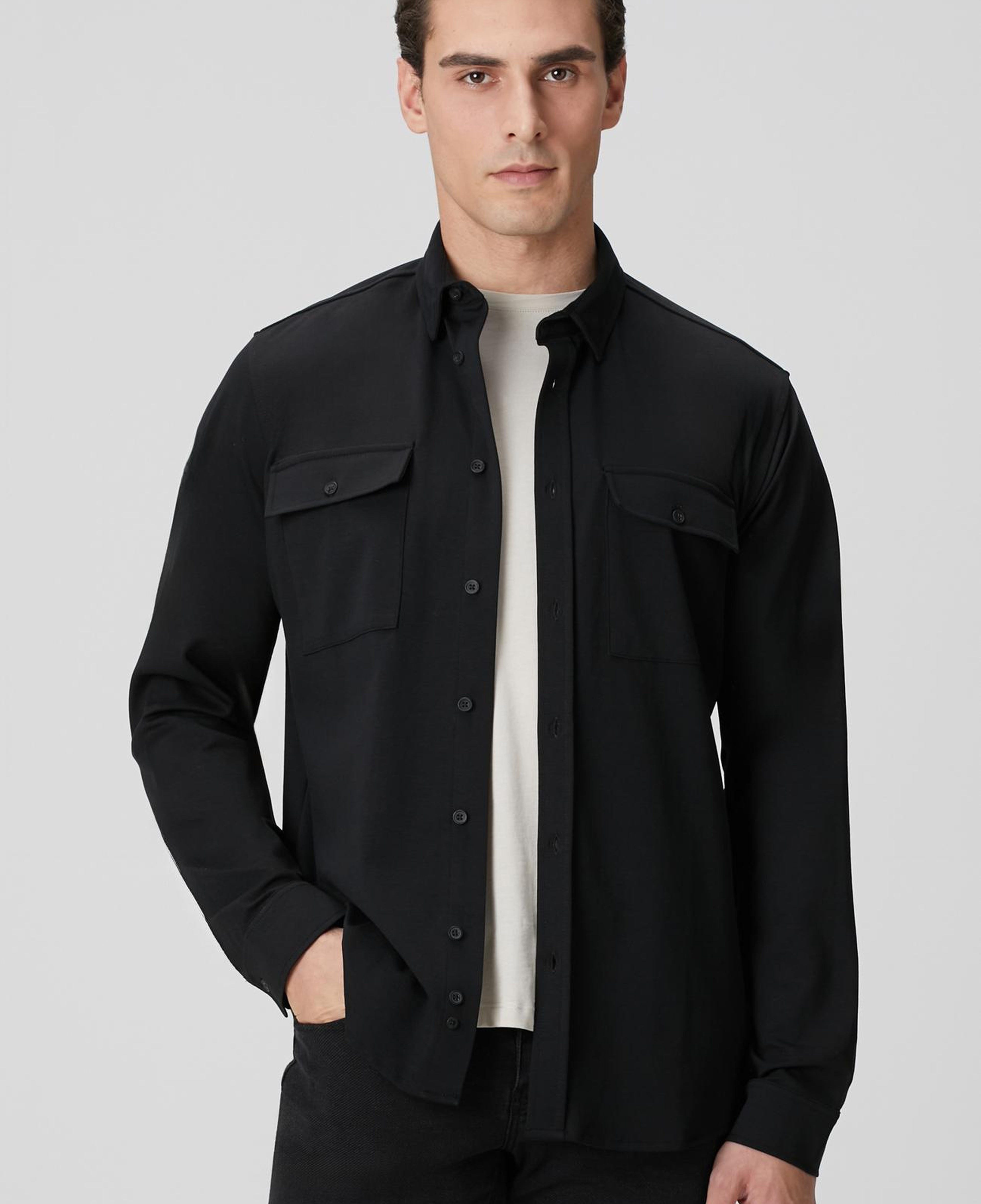 Network Erkek Siyah Gömlek