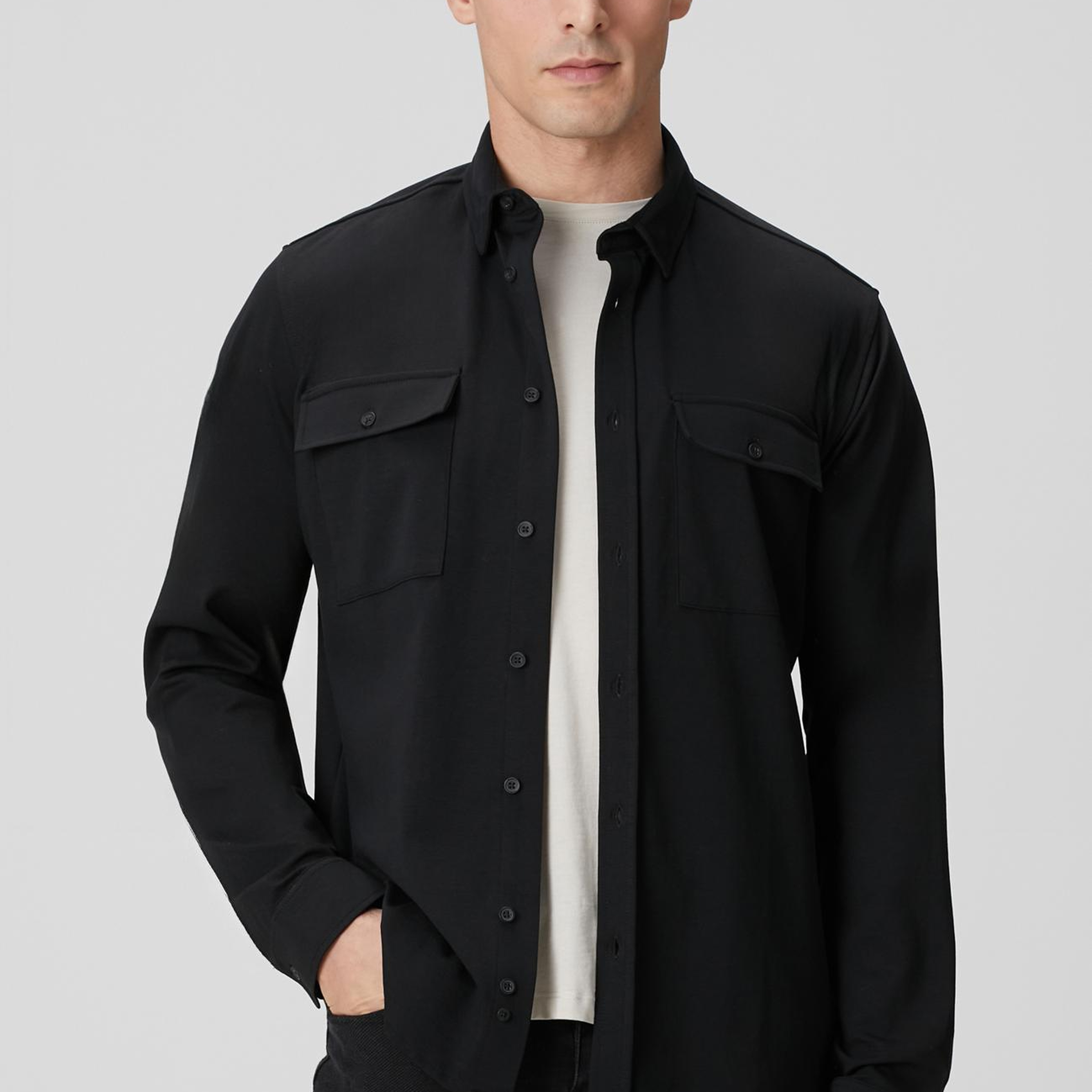 Network Erkek Siyah Gömlek