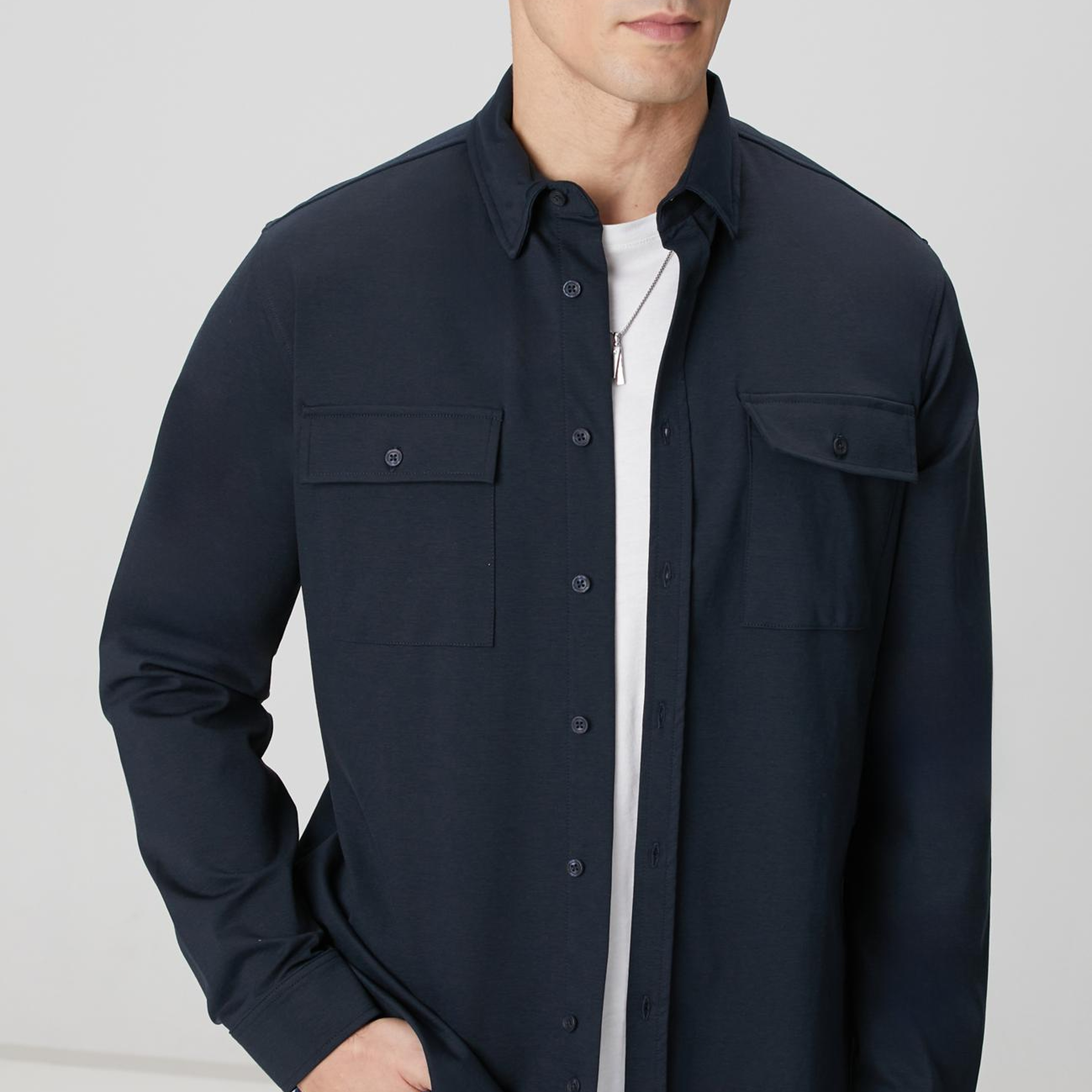 Network Erkek Lacivert Gömlek