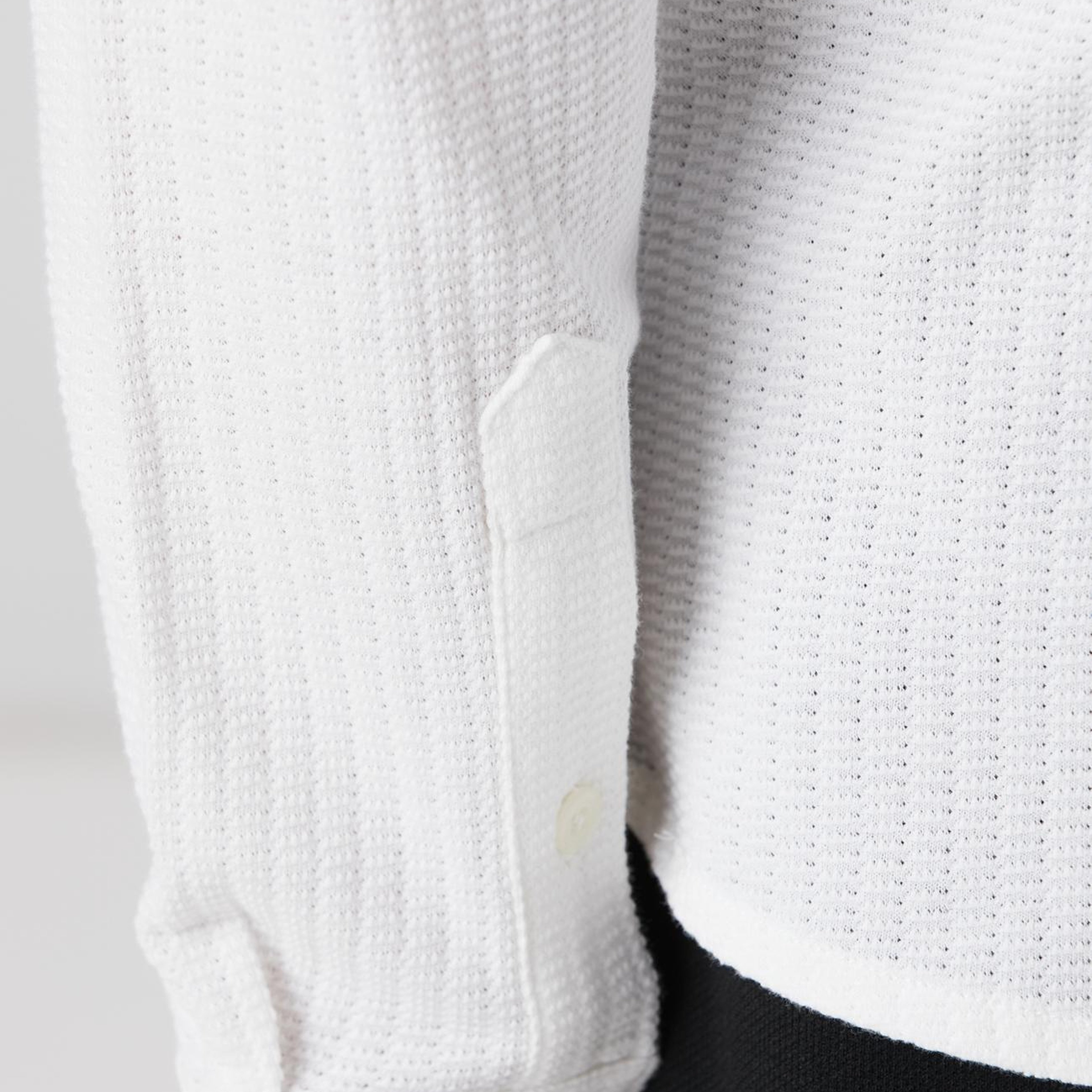 Network Erkek Beyaz Uzun Kollu Örme Gömlek