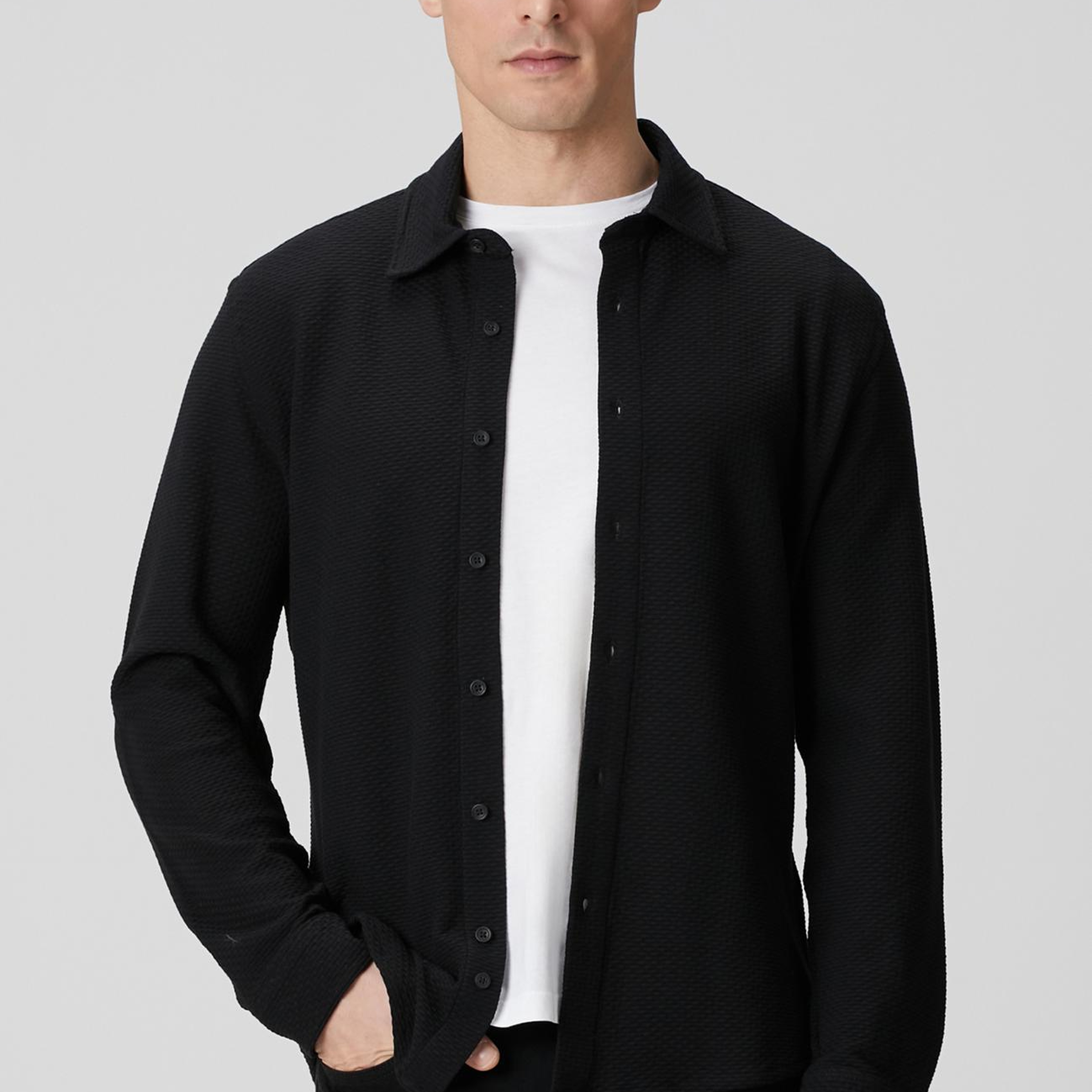 Network Erkek Siyah Gömlek