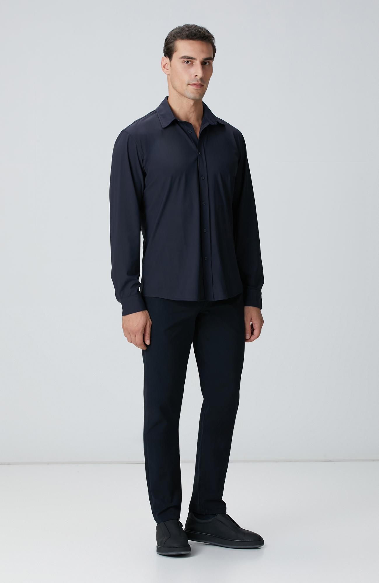 Network Erkek Lacivert Gömlek