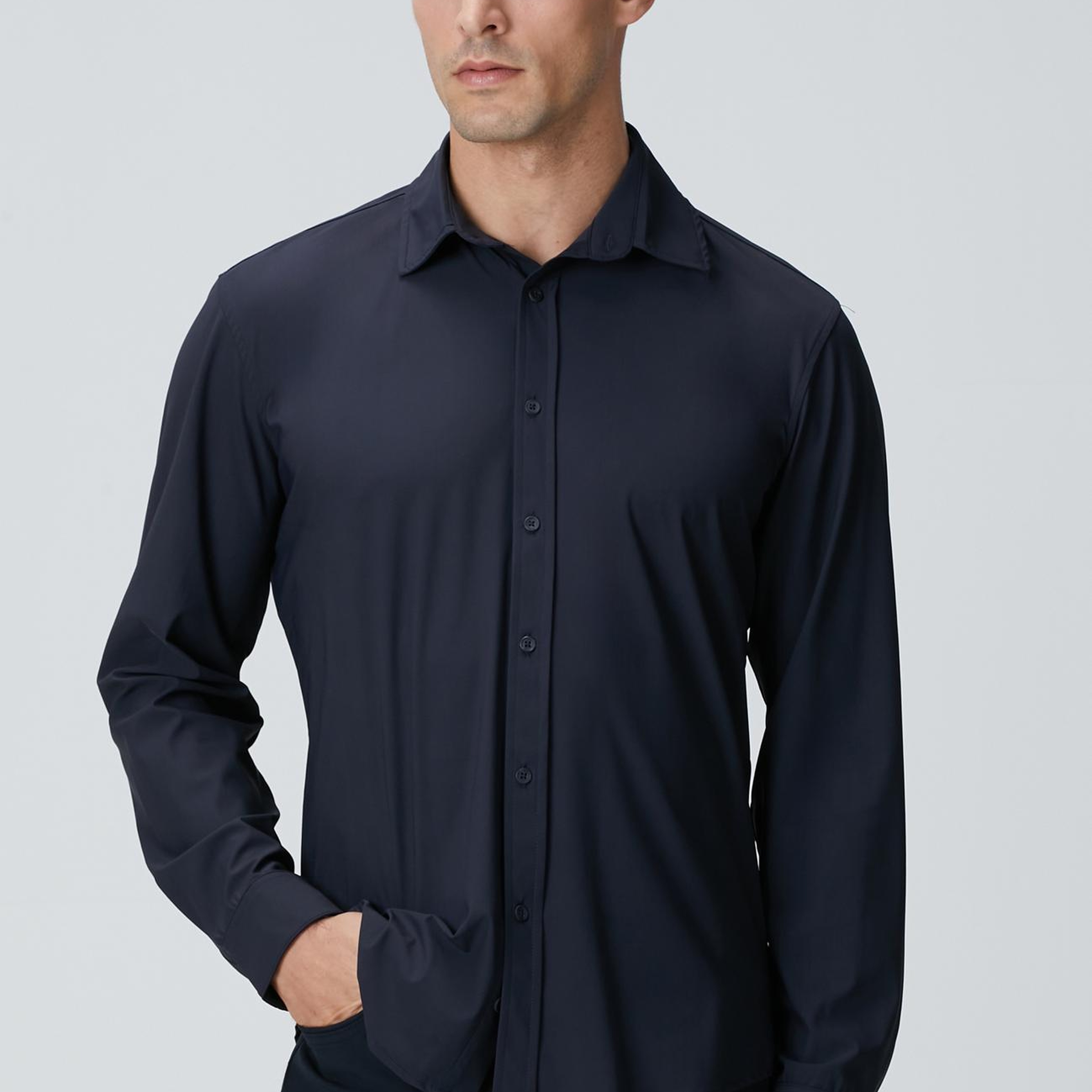 Network Erkek Lacivert Gömlek