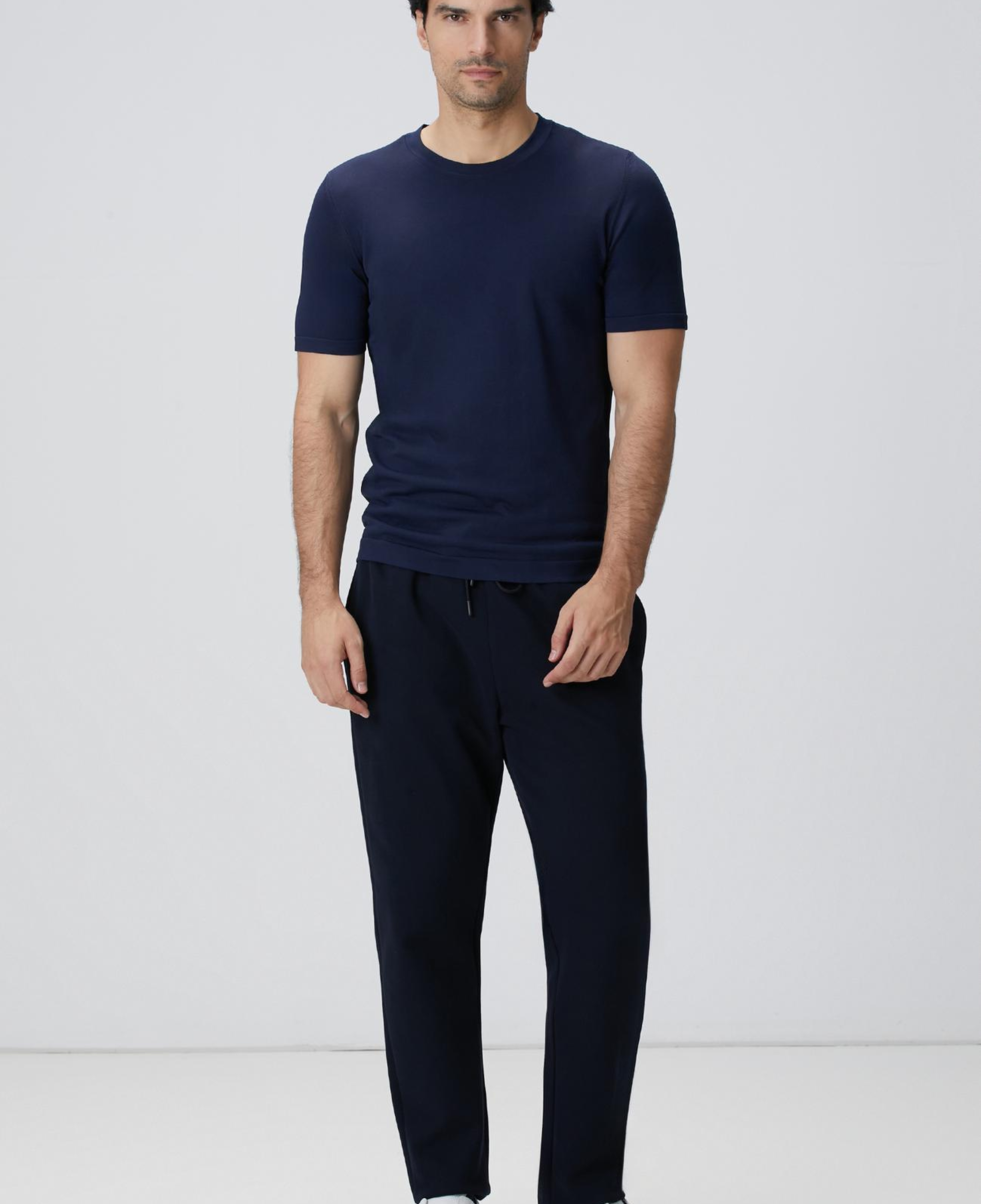 Network Erkek Lacivert Boru Paça Yan Cep Detaylı Eşofman Altı