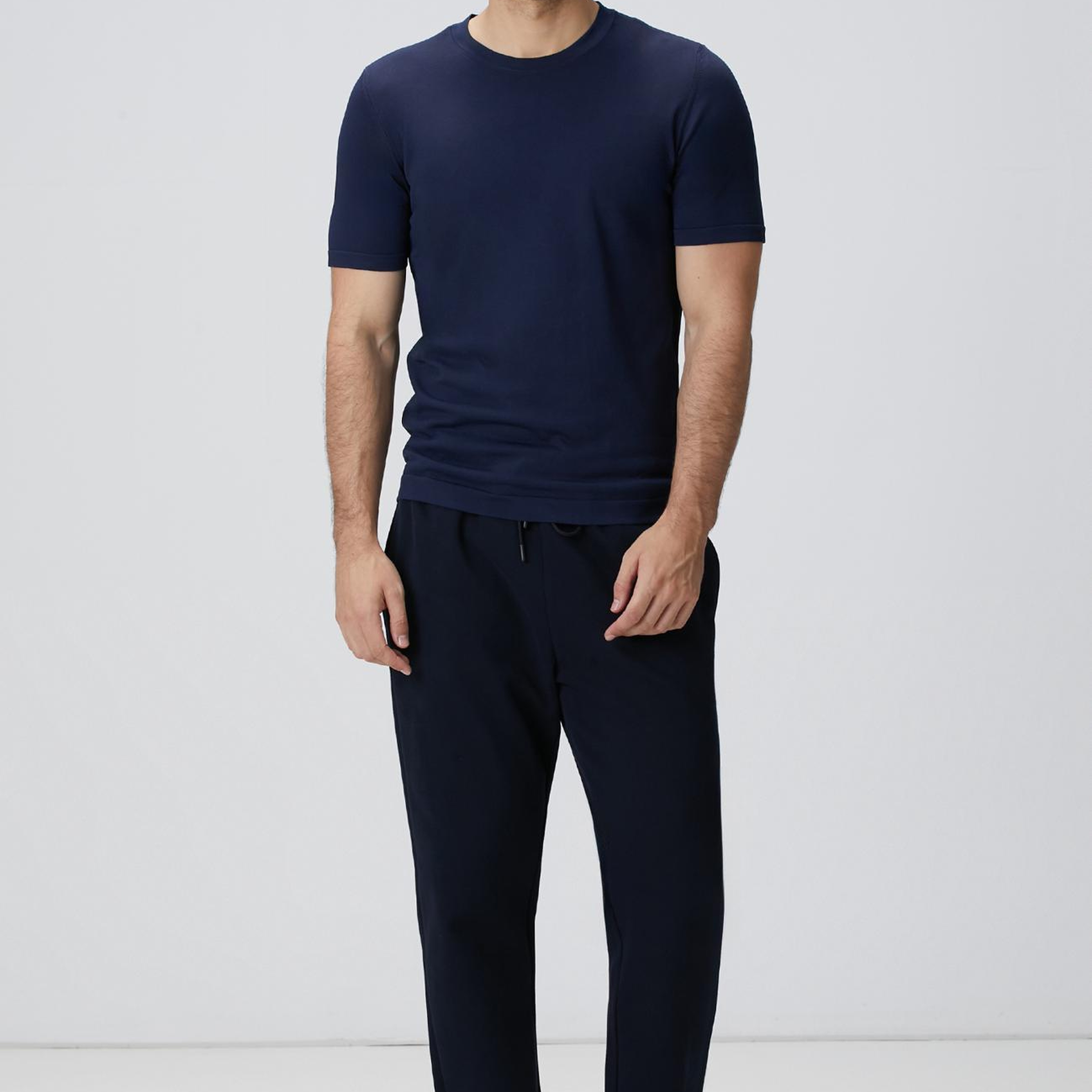 Network Erkek Lacivert Boru Paça Yan Cep Detaylı Eşofman Altı