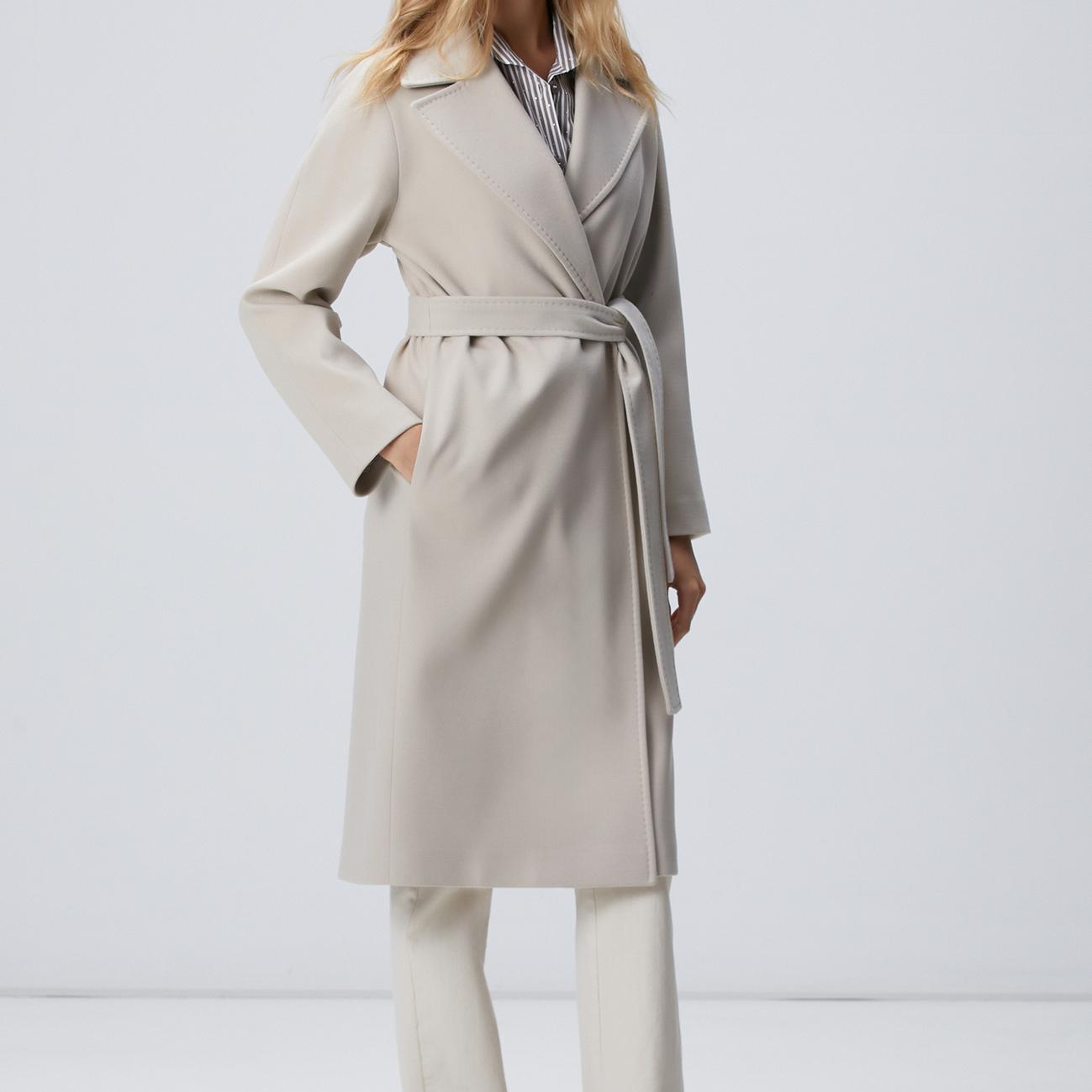 Network Kadın Taş Geniş Yakalı Manto