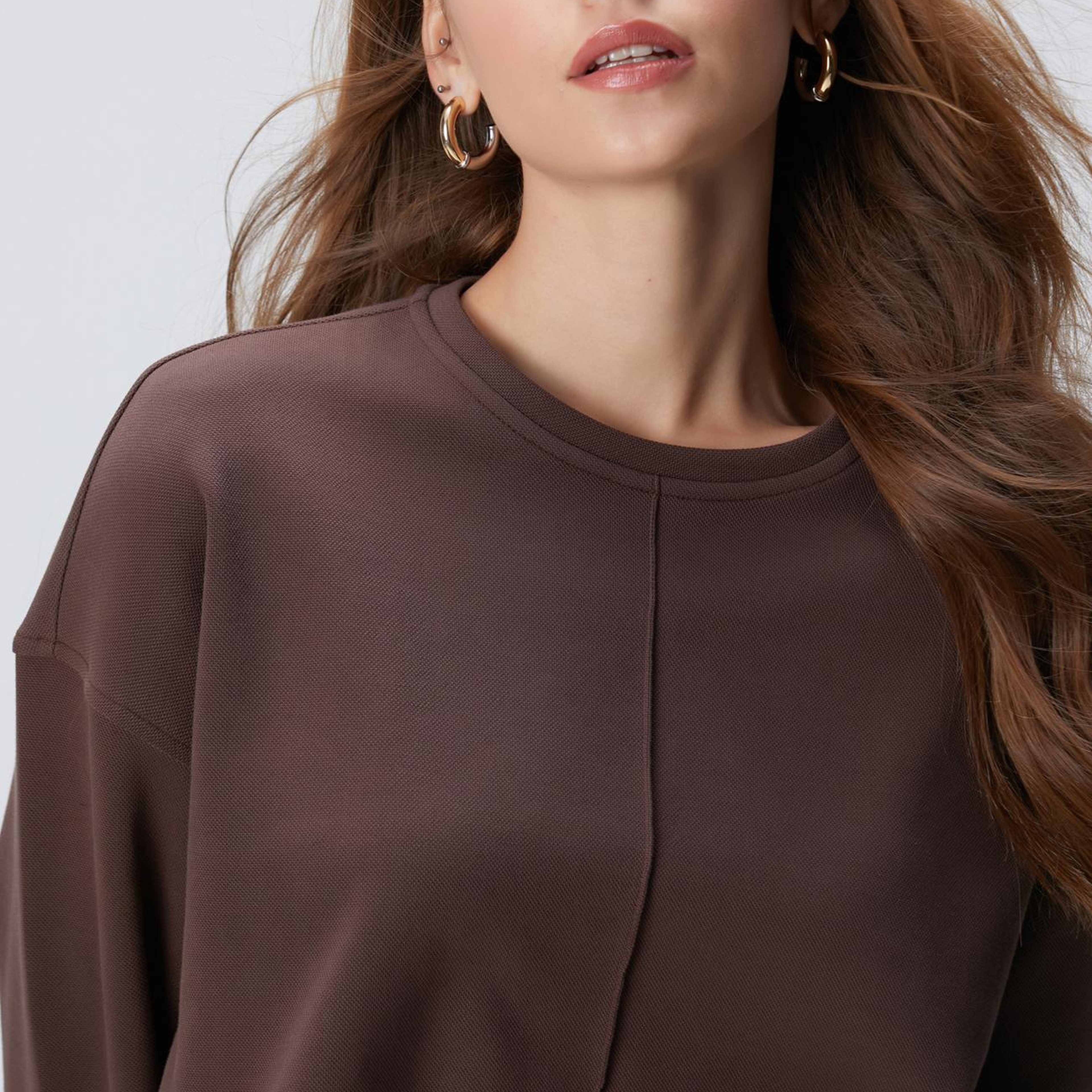 Network Kadın Kahverengi Sweatshirt