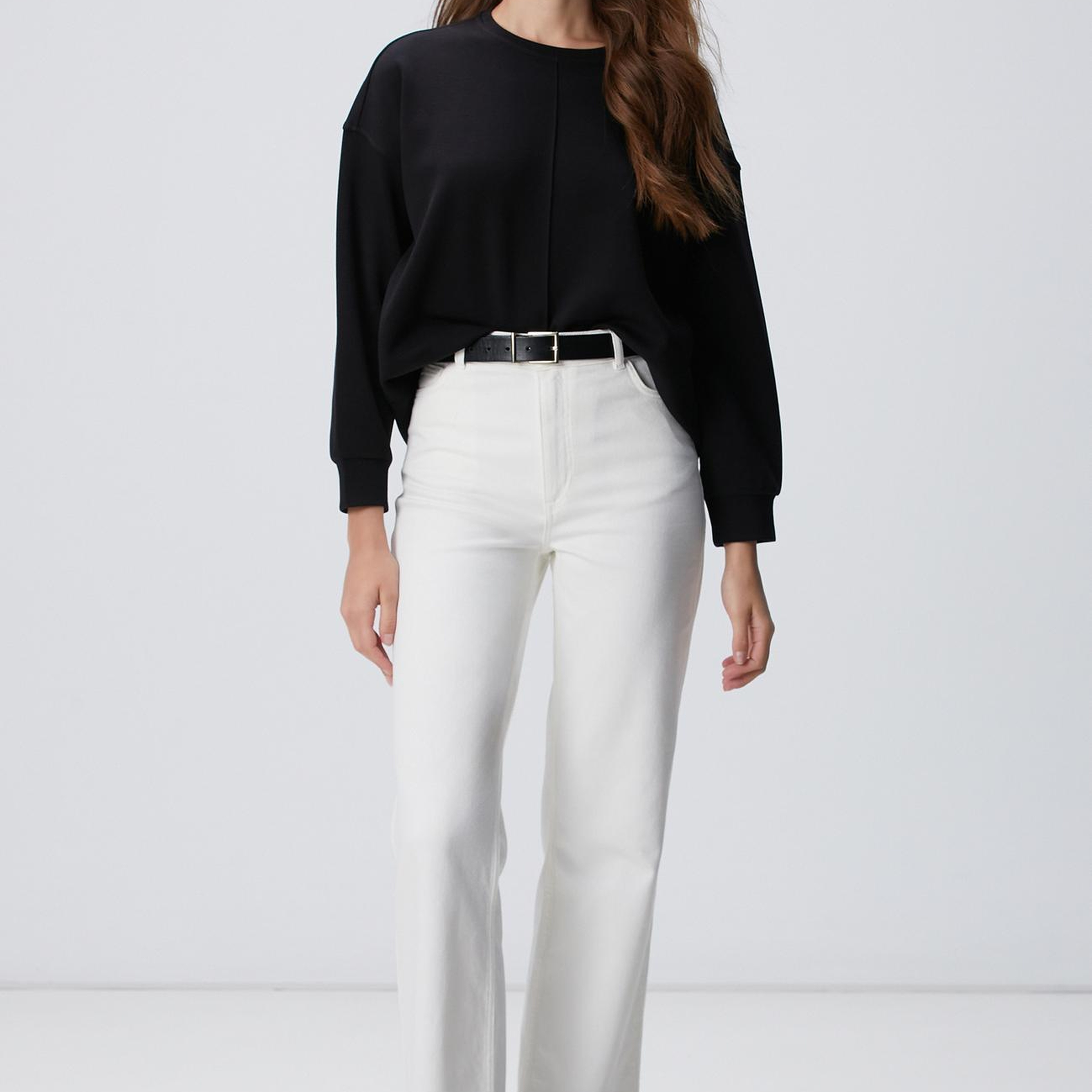 Network Kadın Siyah Sweatshirt