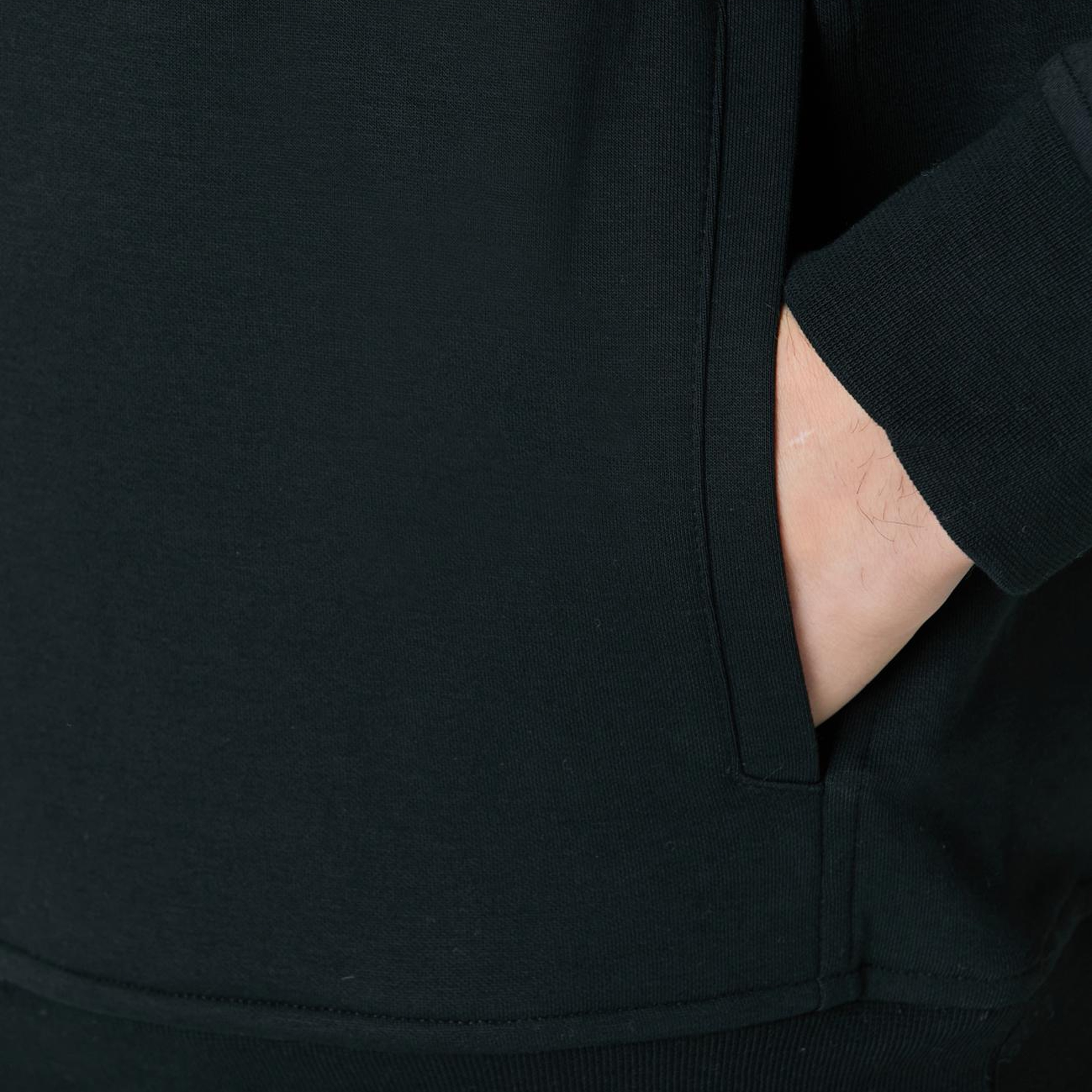 Network Erkek Siyah Fermuarlı Sweatshirt