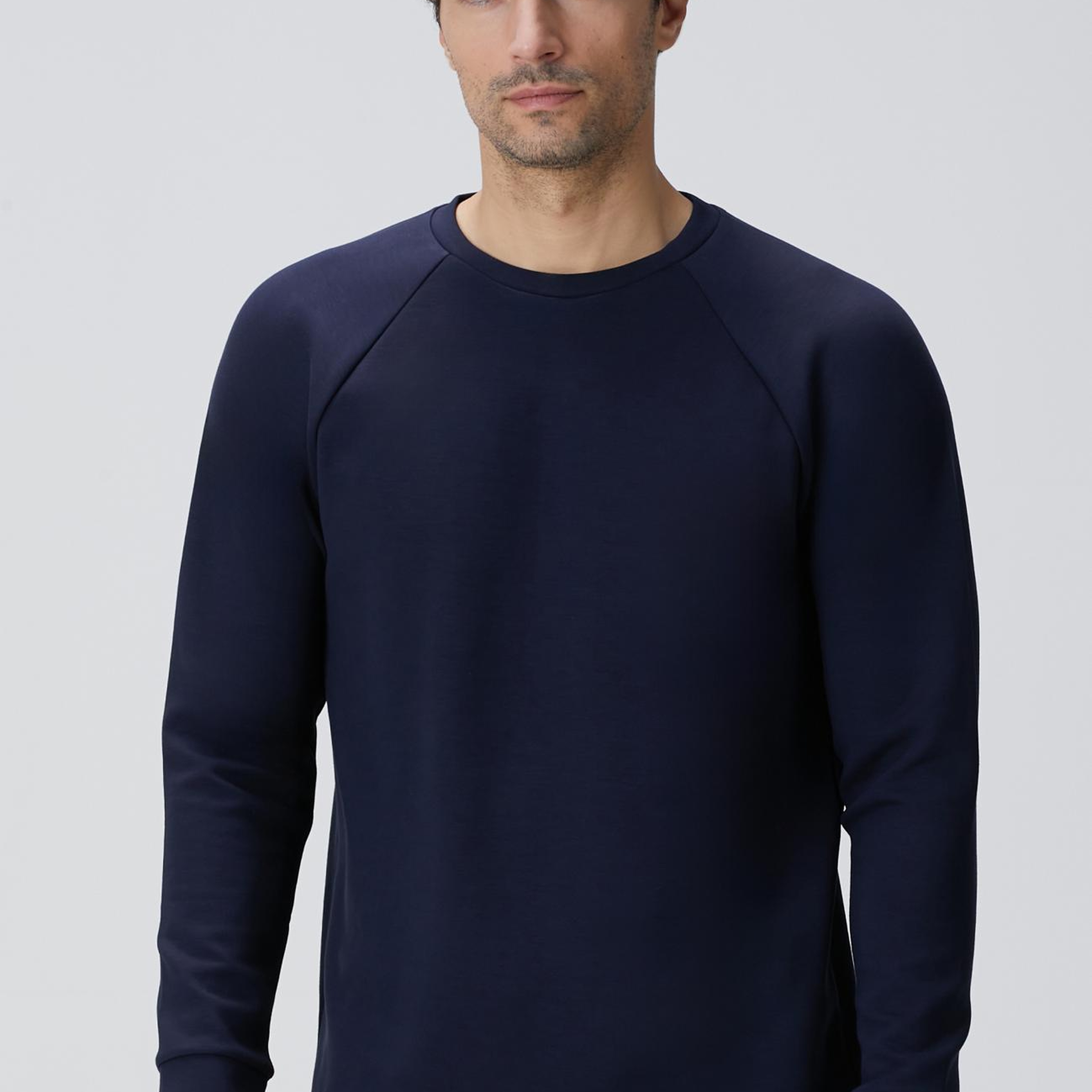 Network Erkek Lacivert Bisiklet Yaka Basic Sweatshirt