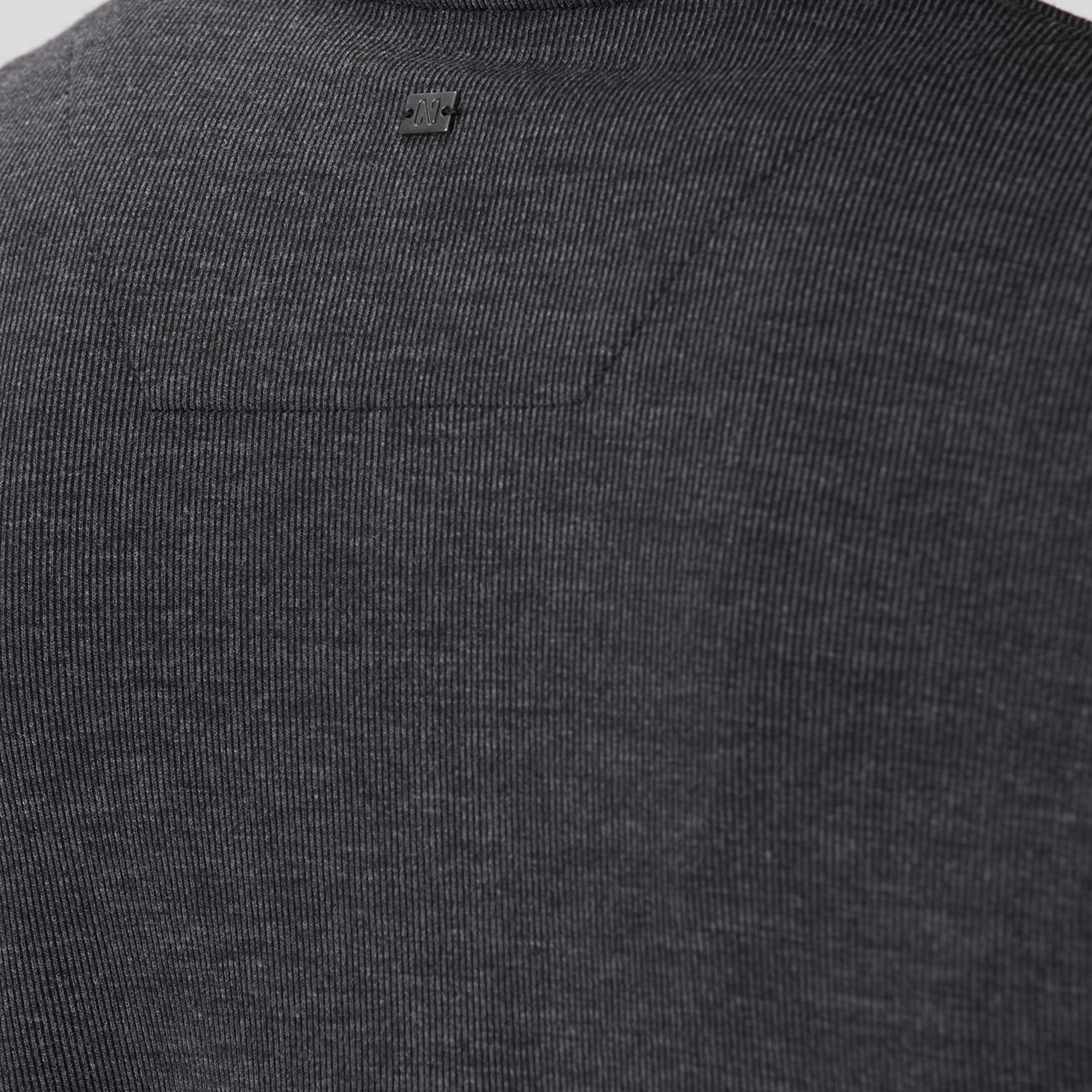 Network Erkek Siyah Fermuarlı Yaka Garnili Sweatshirt