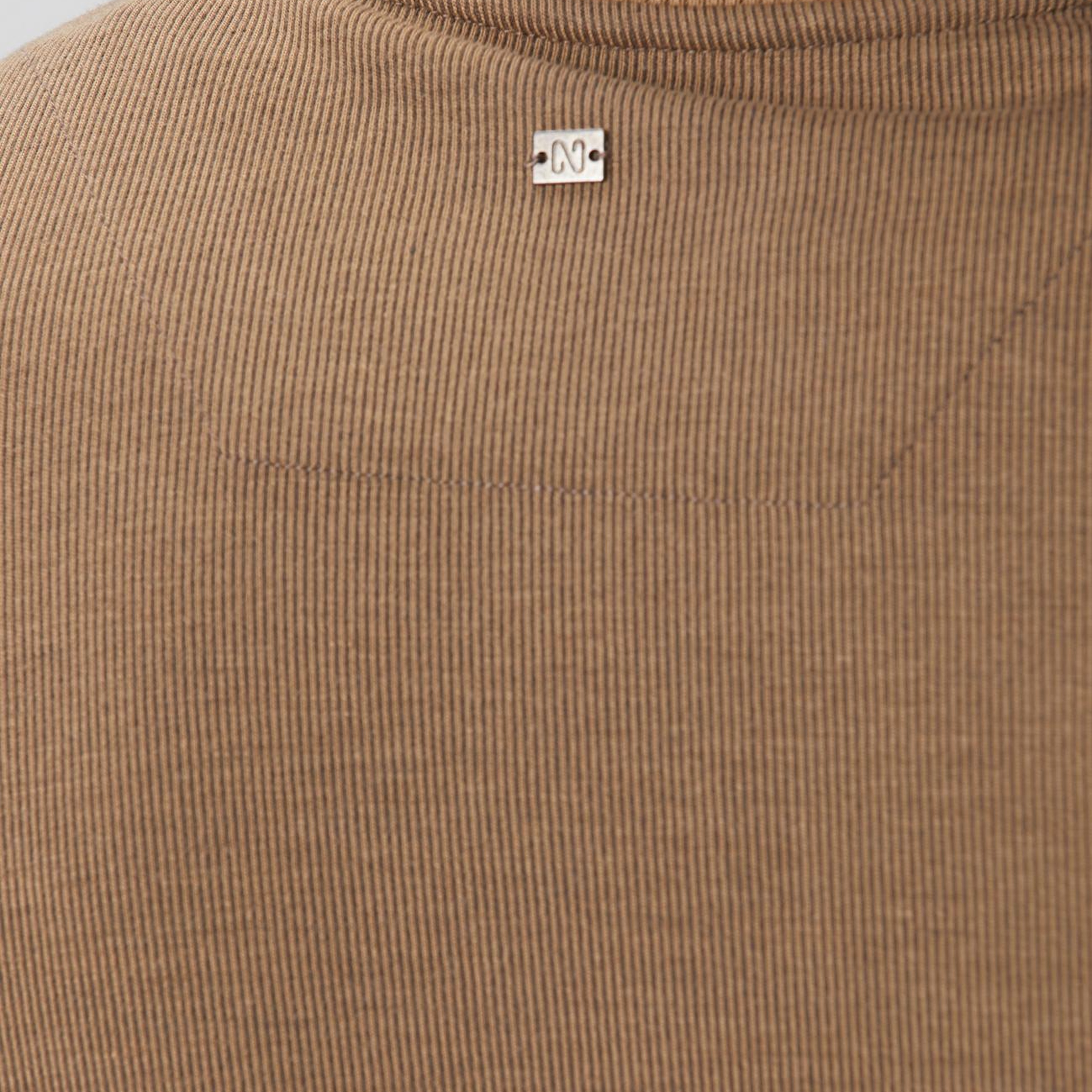 Network Erkek Camel Fermuarlı Yaka Garnili Sweatshirt
