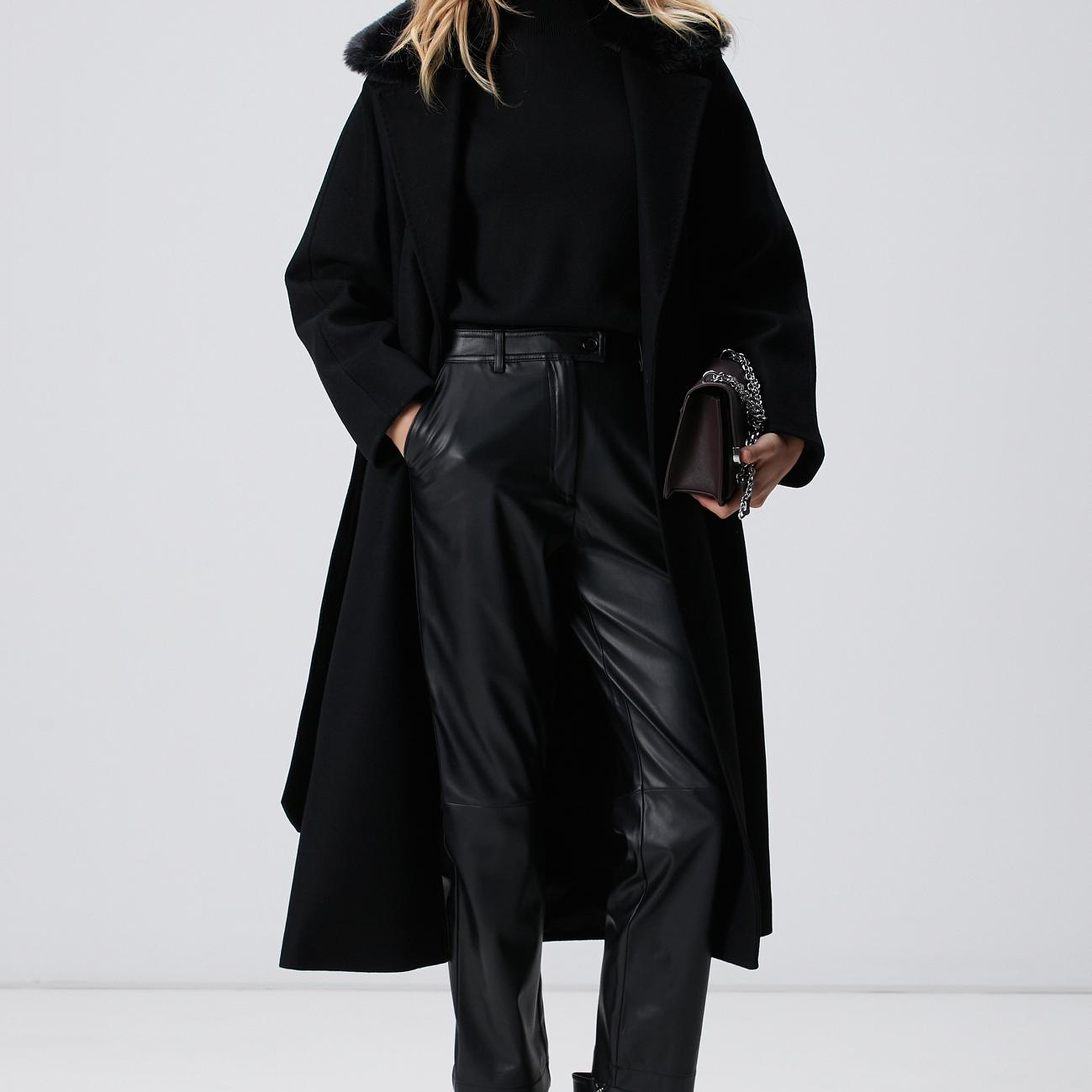 Network Kadın Siyah Pantolon