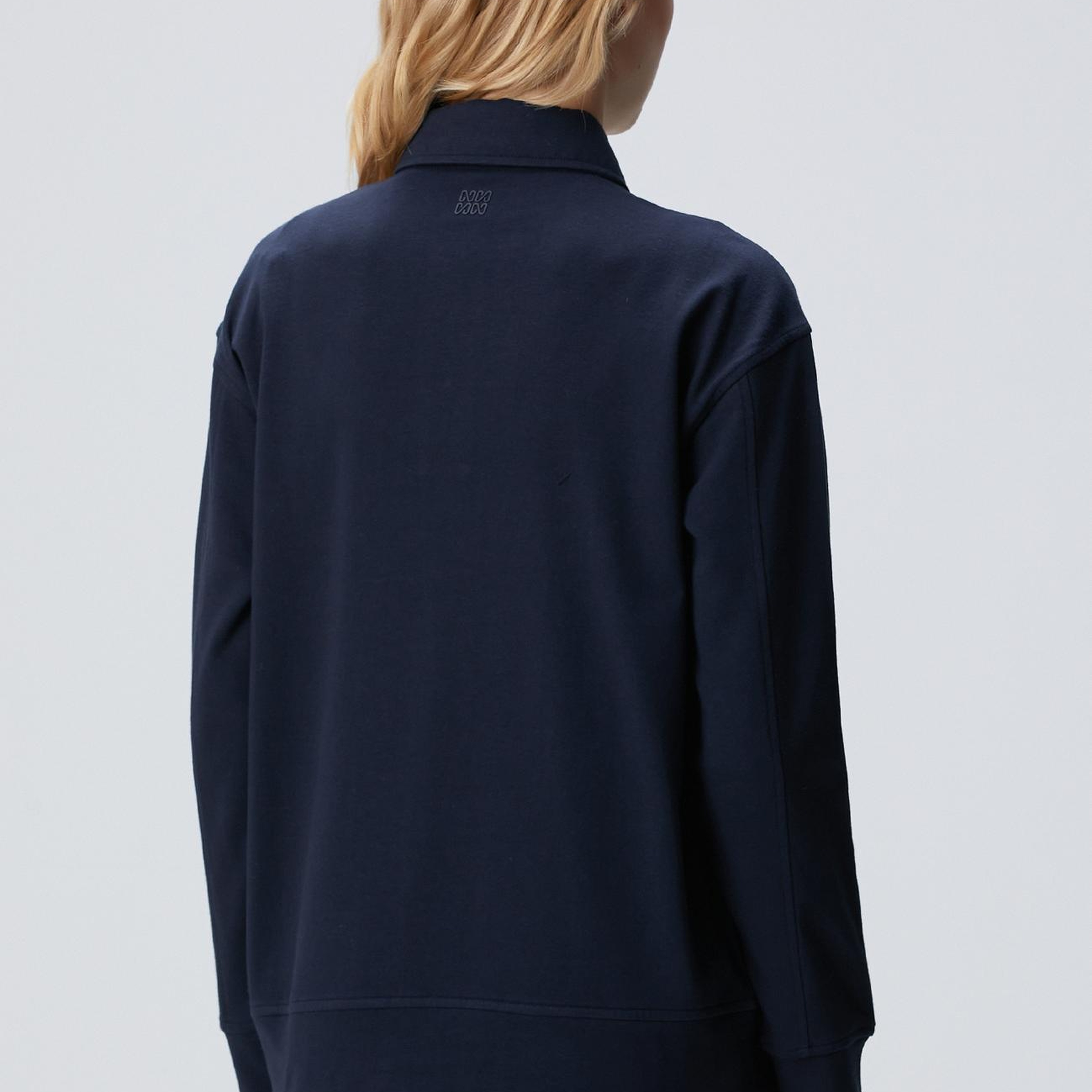 Network Kadın Lacivert Metal Düğmeli Sweatshirt