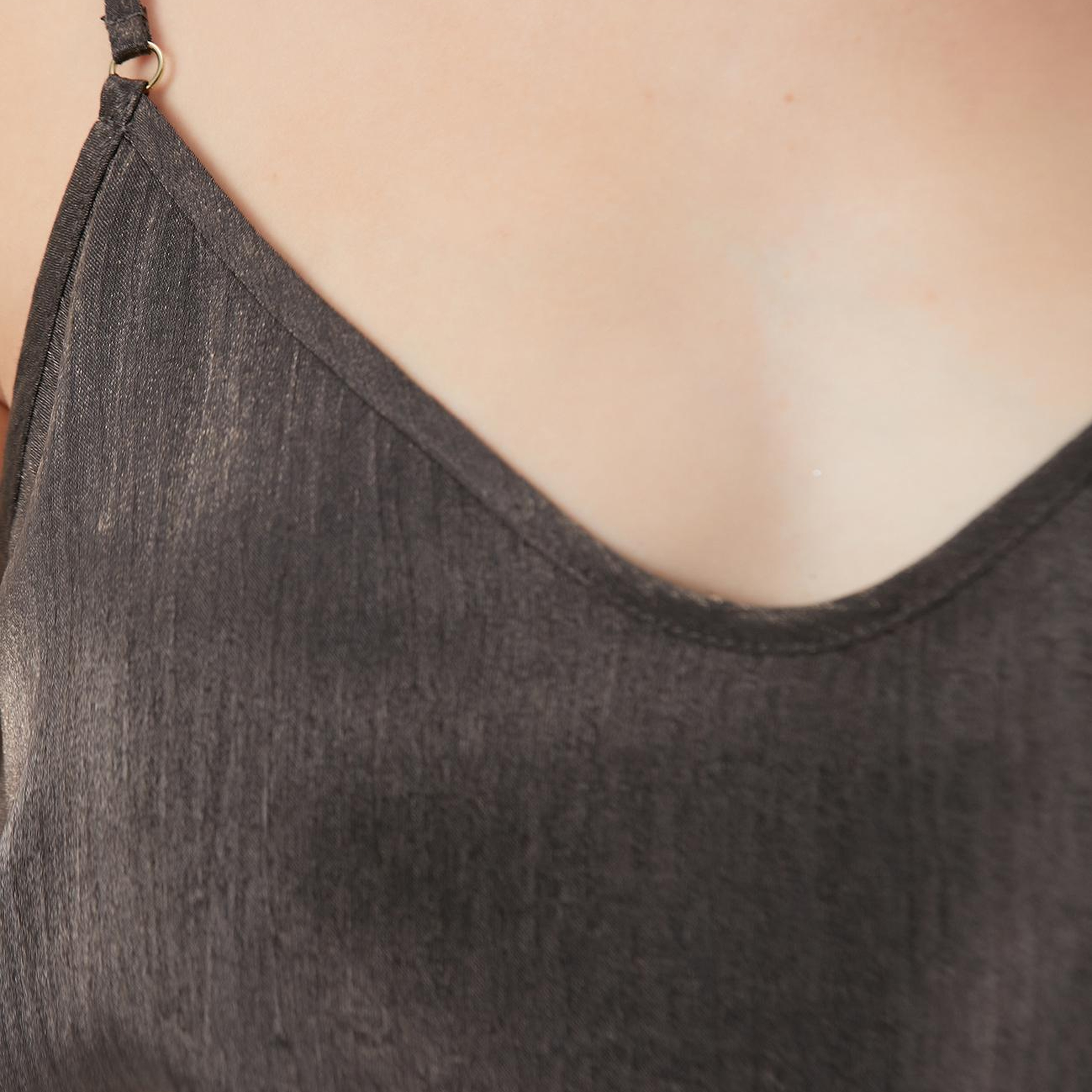 Network Kadın Haki Varaklı Bluz