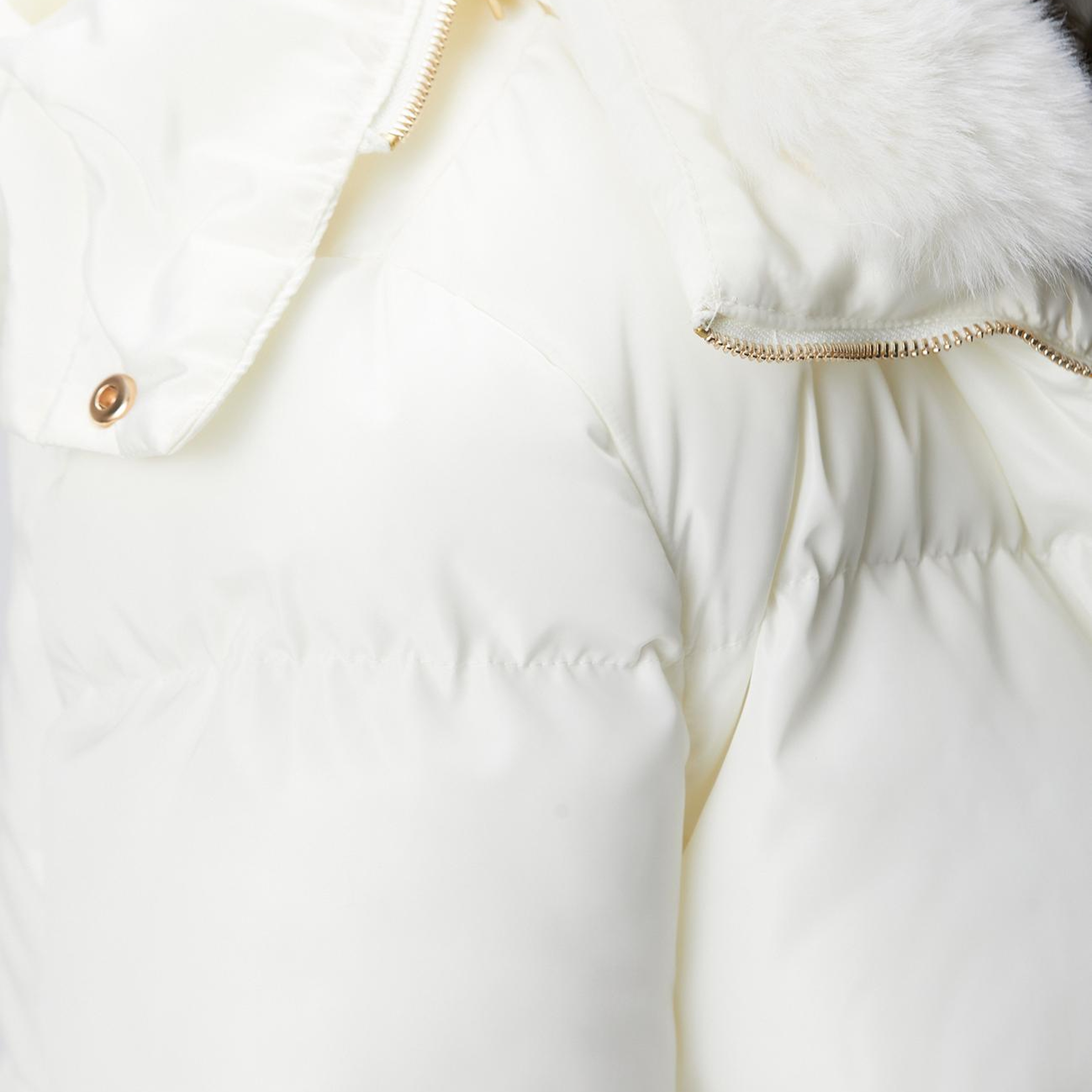 Network Kadın Kırık Beyaz Kapüşonlu Kapitone Mont